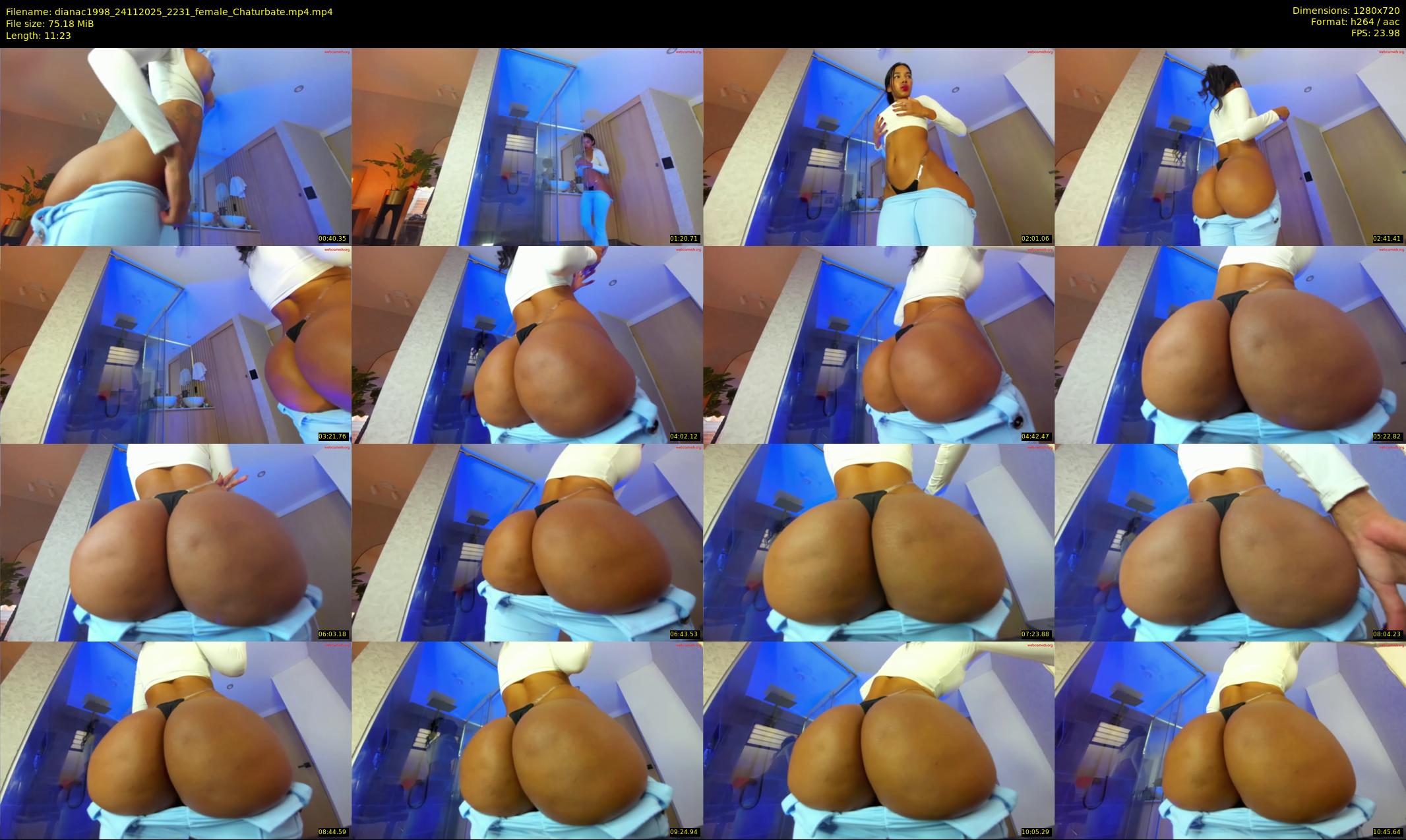 dianac1998 — 12 minute Chaturbate female cam show recording, 720p, Nov 24, 2025
