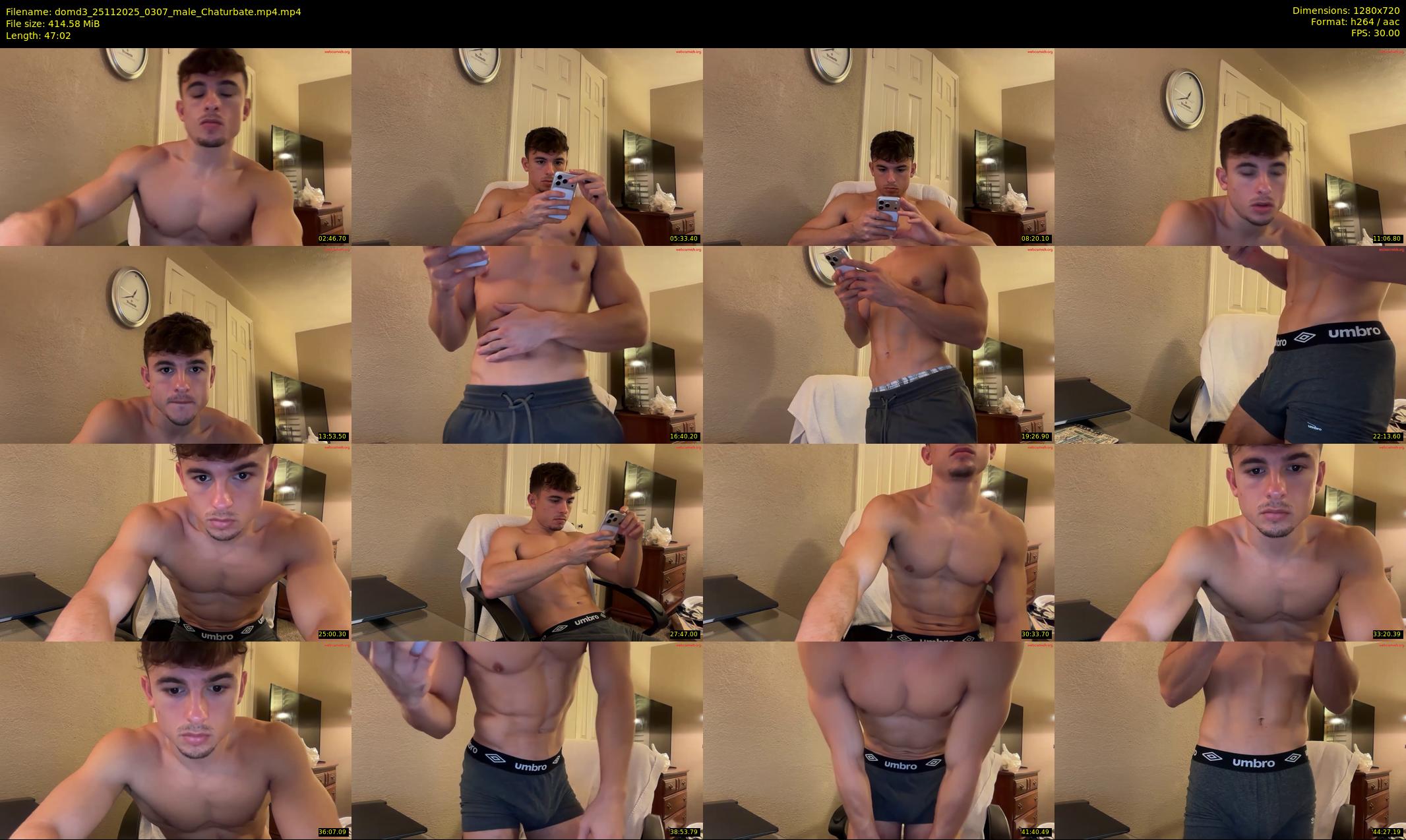 domd3 — 48 minute Chaturbate male cam show recording, 720p, Nov 25, 2025