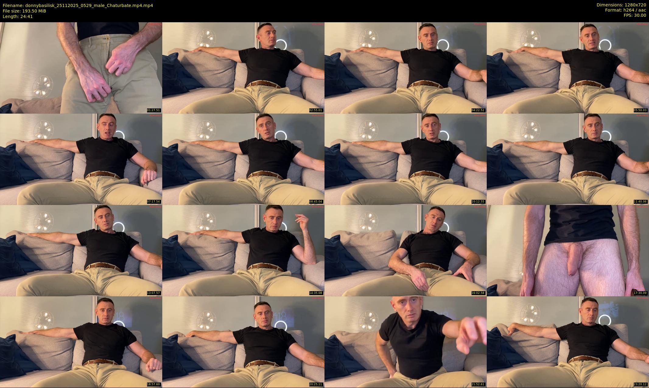 donnybasilisk — 25 minute Chaturbate male cam show recording, 720p, Nov 25, 2025