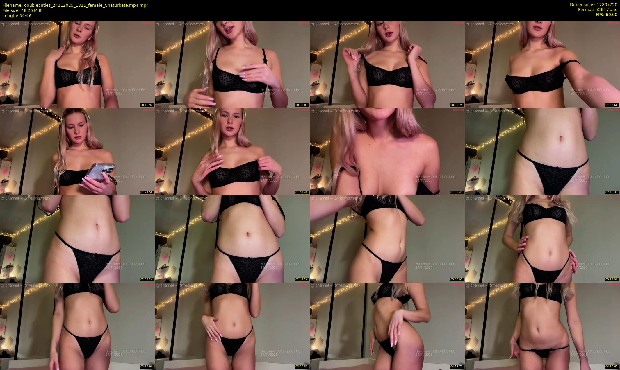 doublecuties — 5 minute Chaturbate couple cam show recording, 720p, Nov 24, 2025