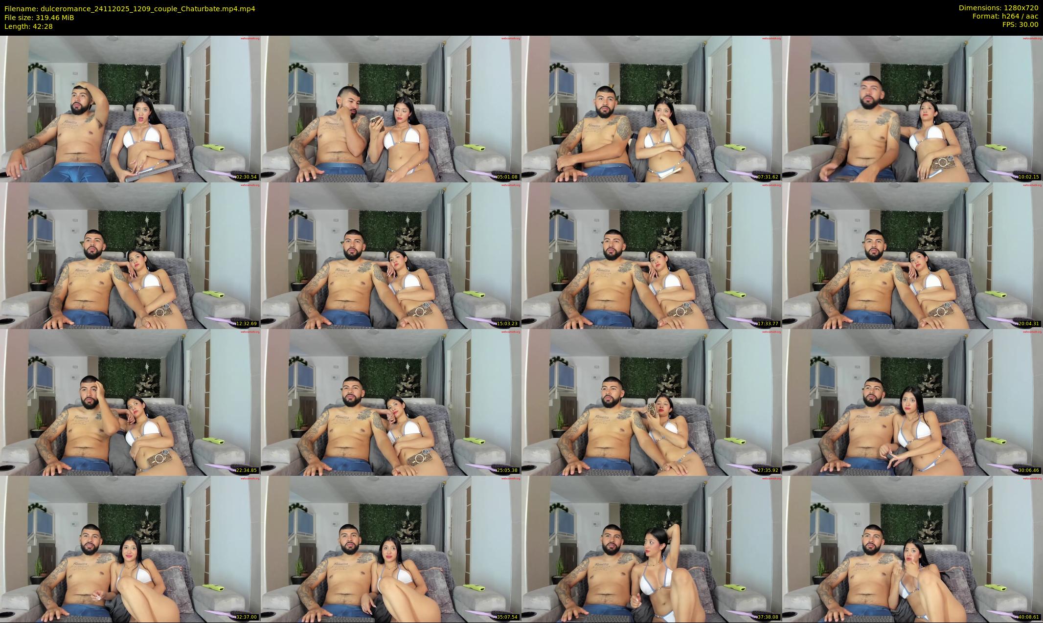 dulceromance — 43 minute Chaturbate couple cam show recording, 720p, Nov 24, 2025