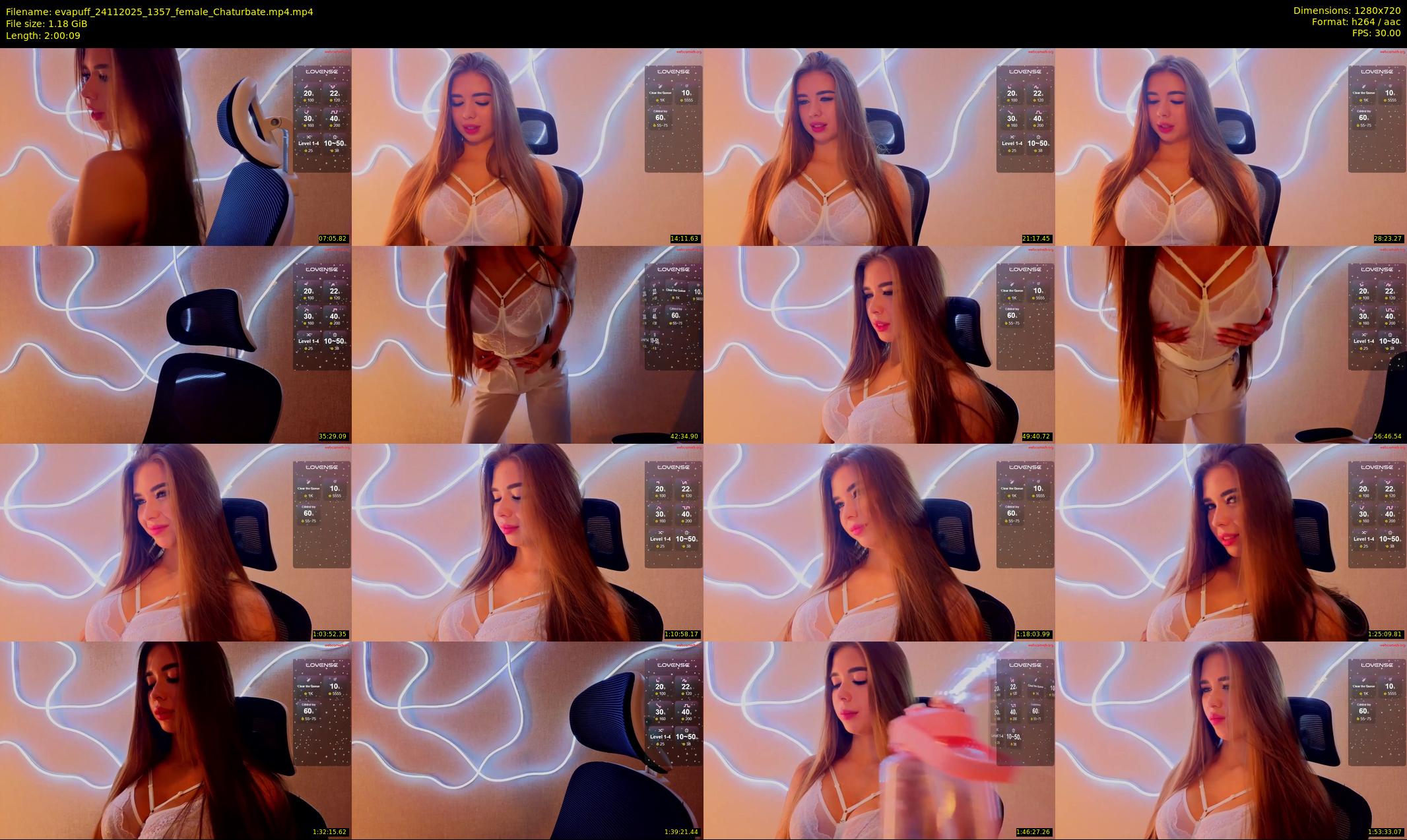 evapuff — 121 minute Chaturbate female cam show recording, 720p, Nov 24, 2025