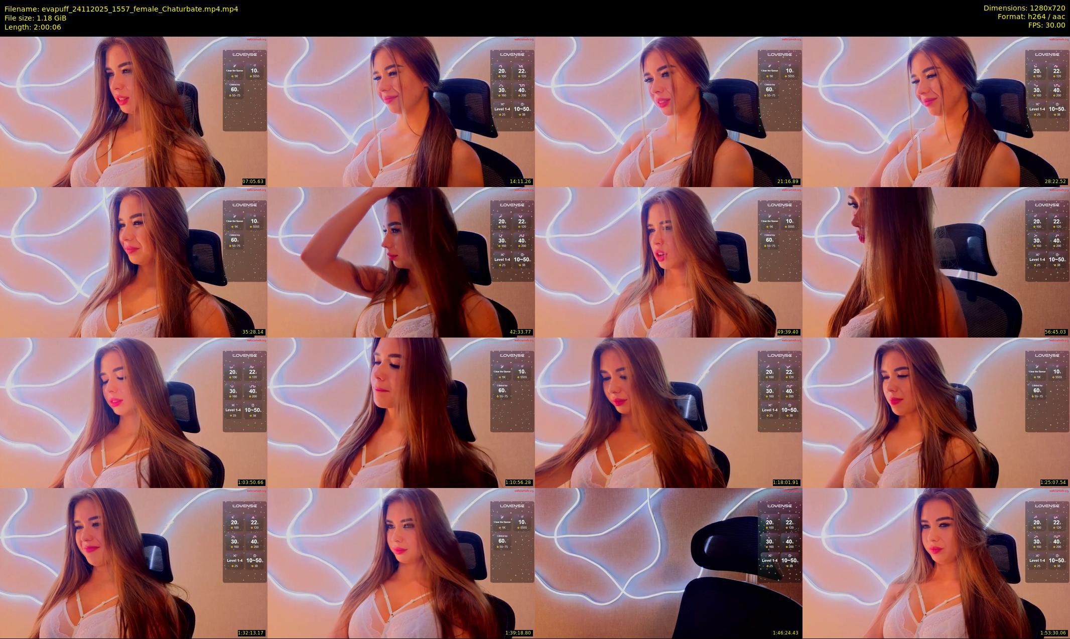 evapuff — 121 minute Chaturbate female cam show recording, 720p, Nov 24, 2025