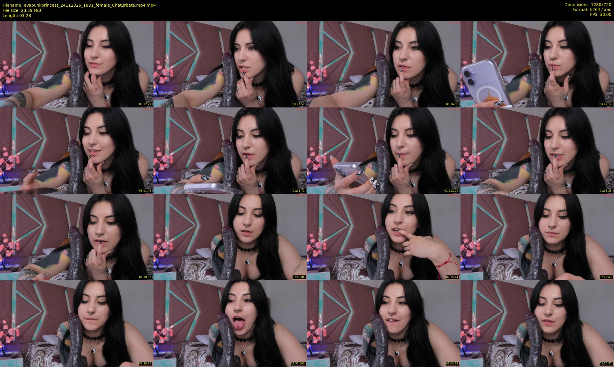 evapunkprincess — 4 minute Chaturbate female cam show recording, 720p, Nov 24, 2025