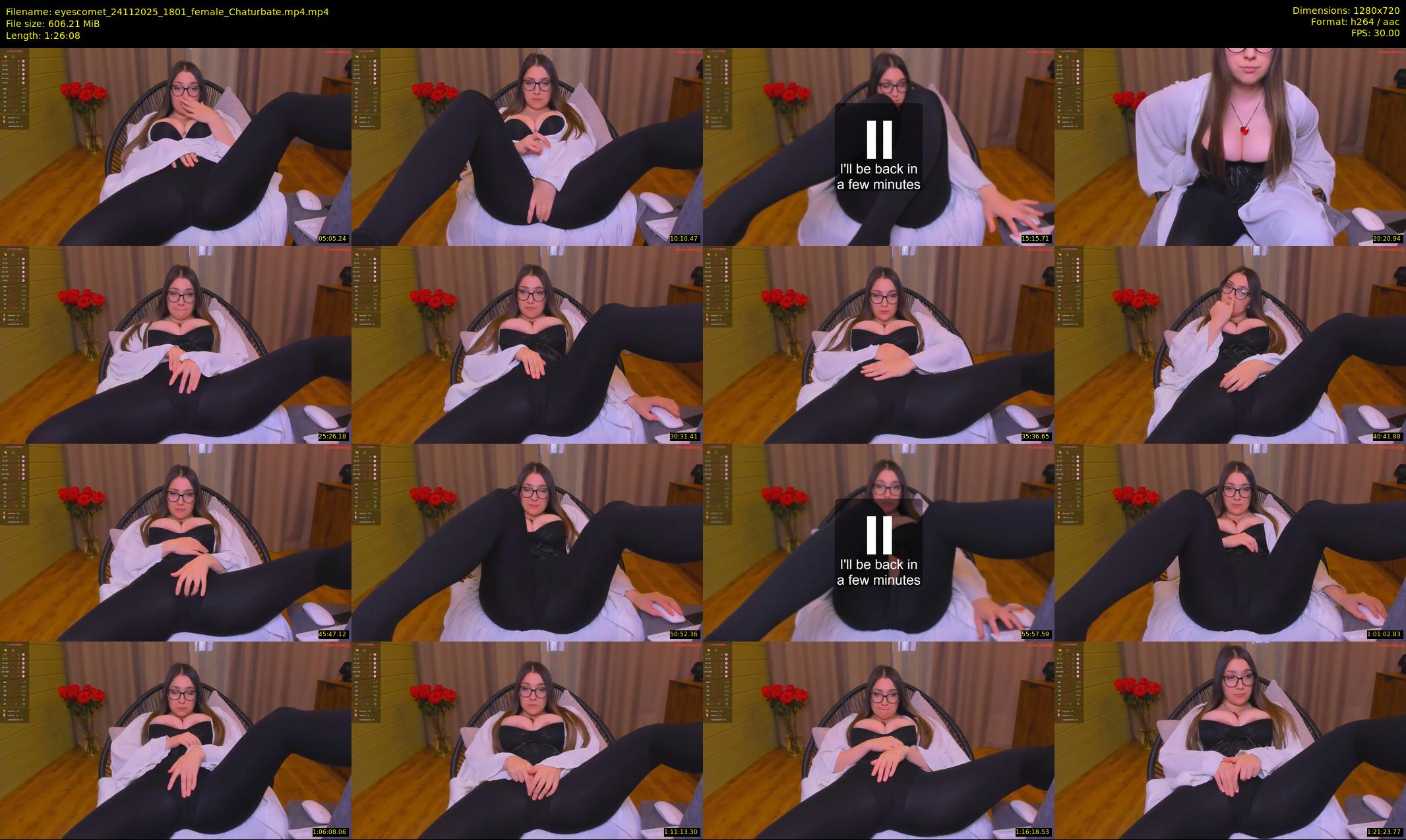 eyescomet — 87 minute Chaturbate female cam show recording, 720p, Nov 24, 2025