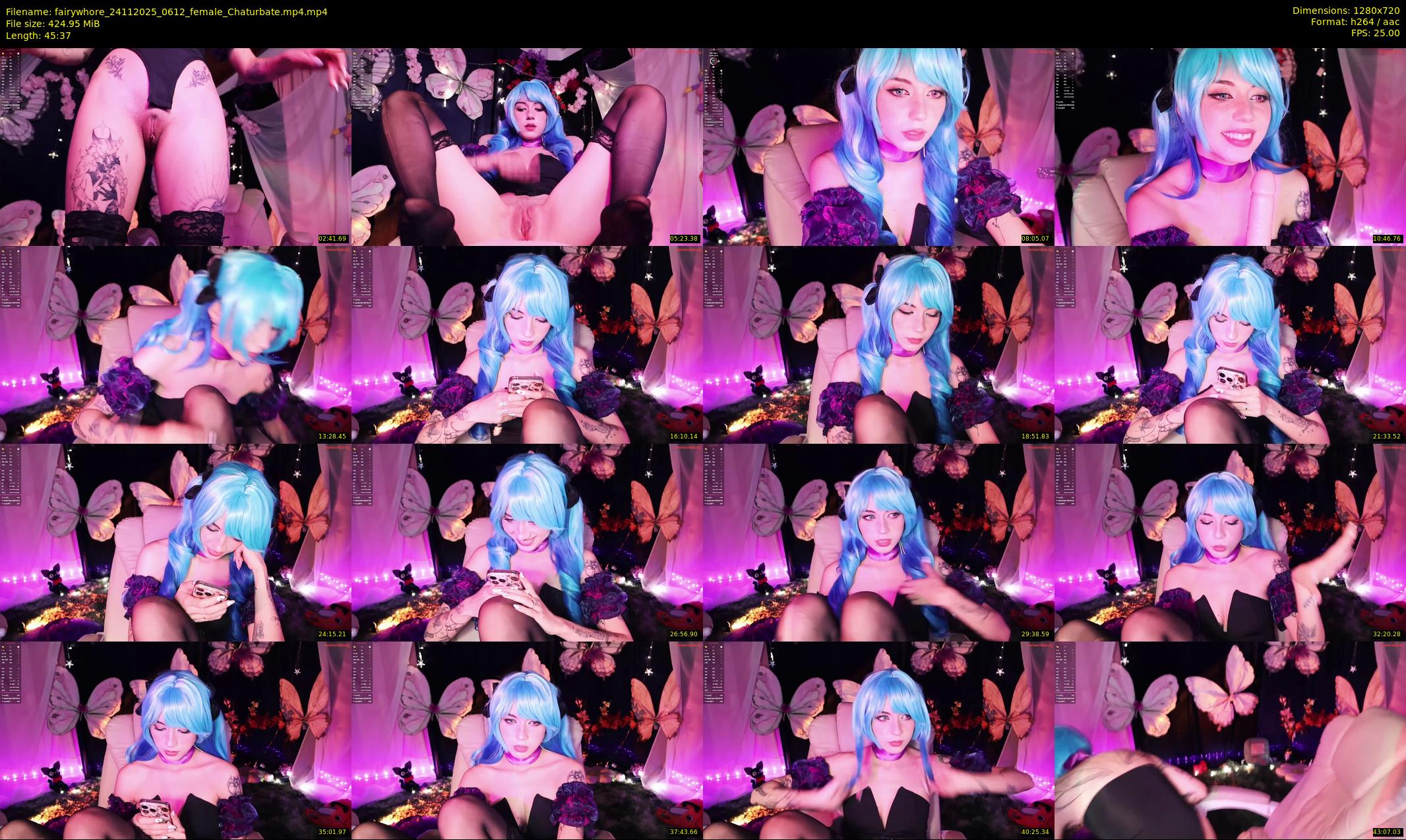 fairywhore — 46 minute Chaturbate female cam show recording, 720p, Nov 24, 2025