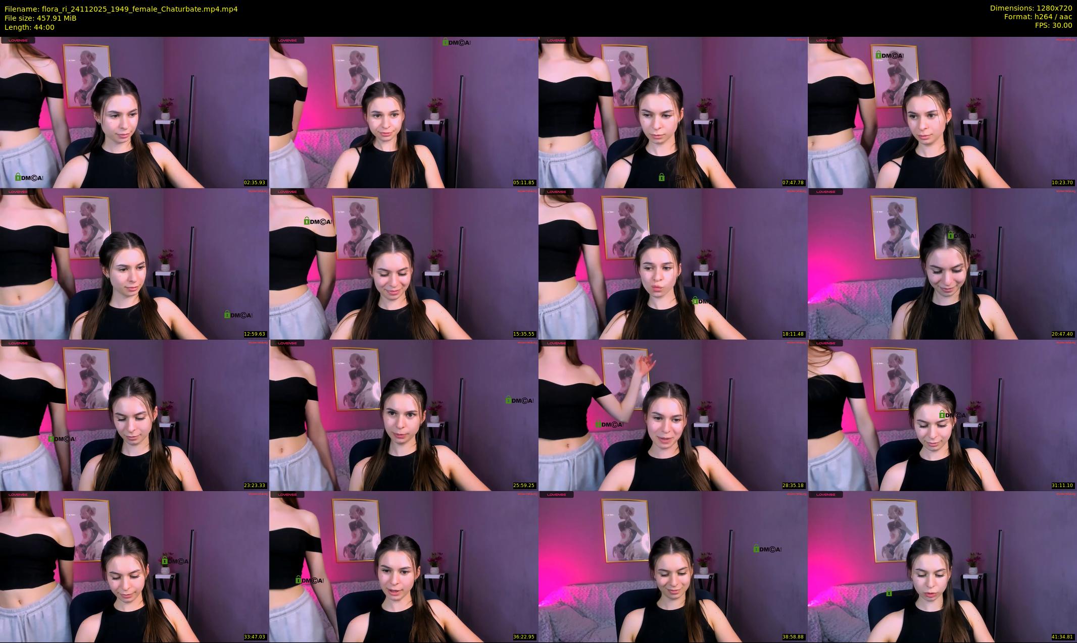 flora_ri — 44 minute Chaturbate female cam show recording, 720p, Nov 24, 2025