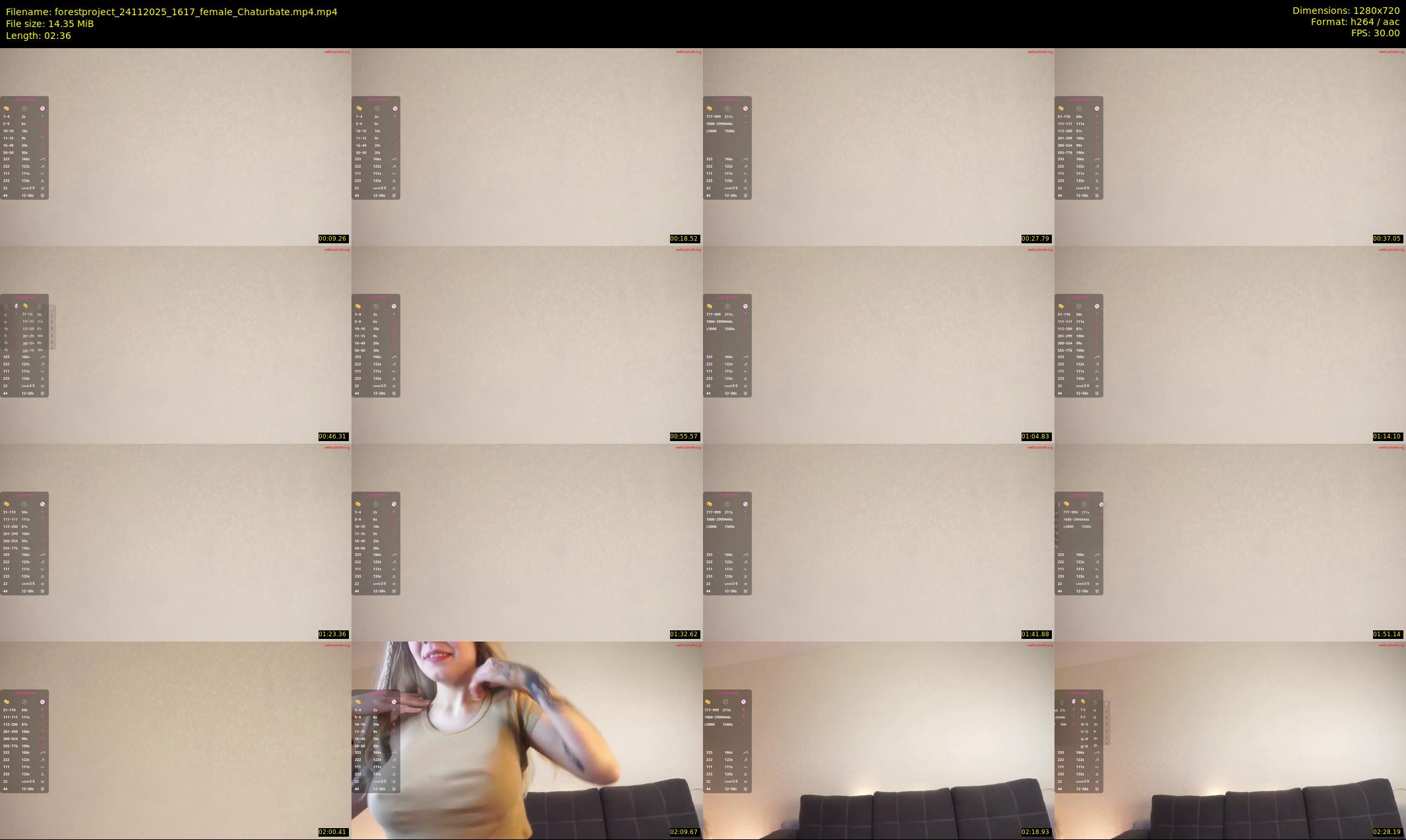 forestproject — 3 minute Chaturbate female cam show recording, 720p, Nov 24, 2025