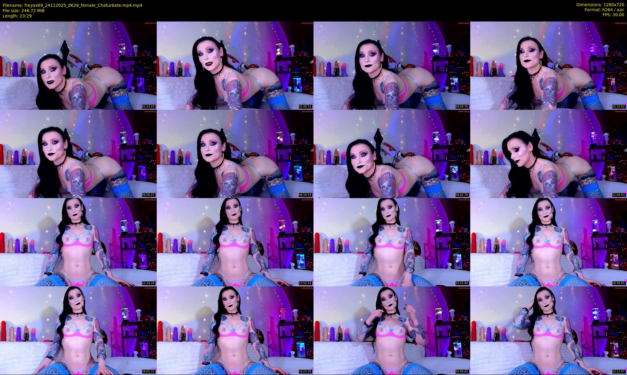 freyax69 — 24 minute Chaturbate female cam show recording, 720p, Nov 24, 2025