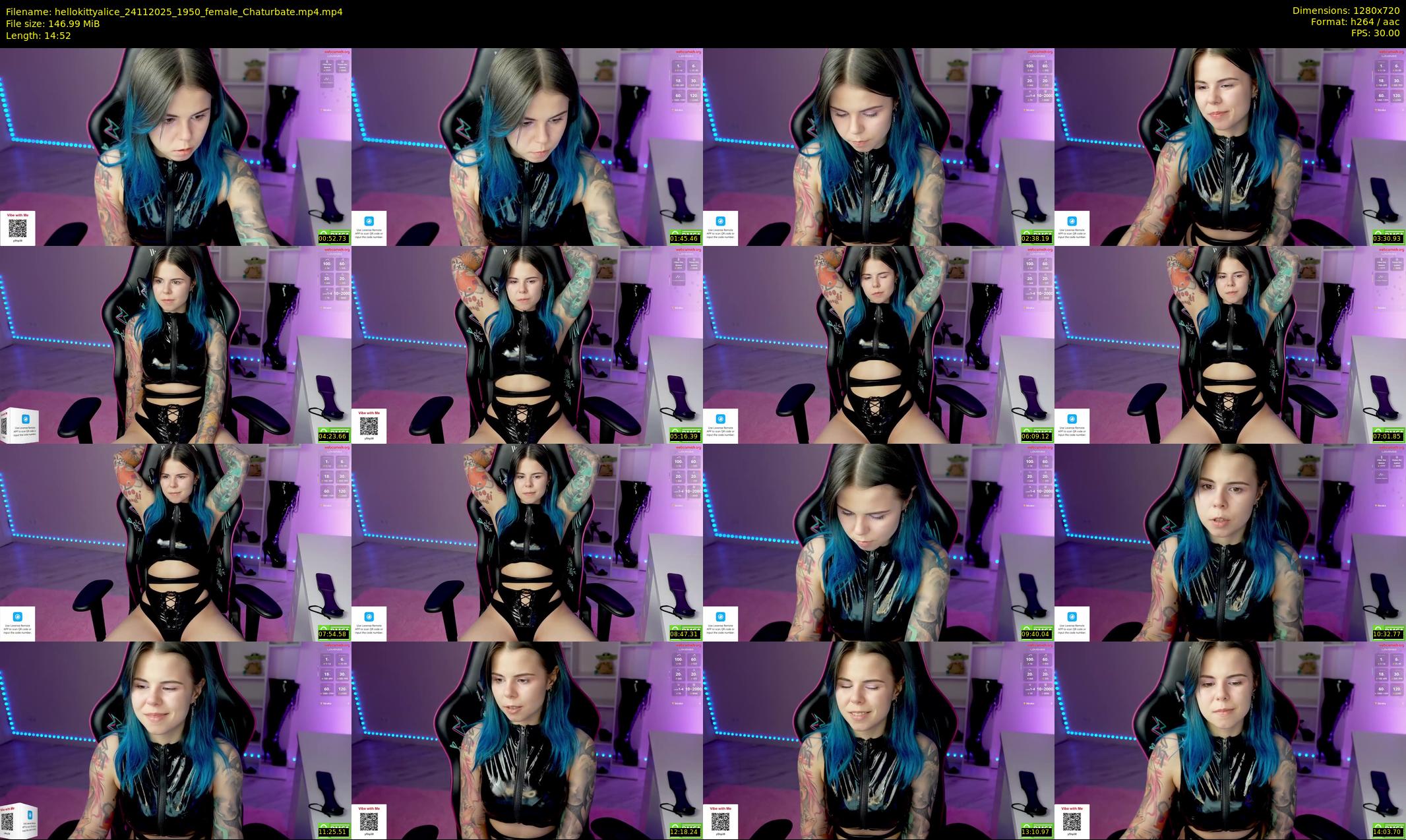hellokittyalice — 15 minute Chaturbate female cam show recording, 720p, Nov 24, 2025
