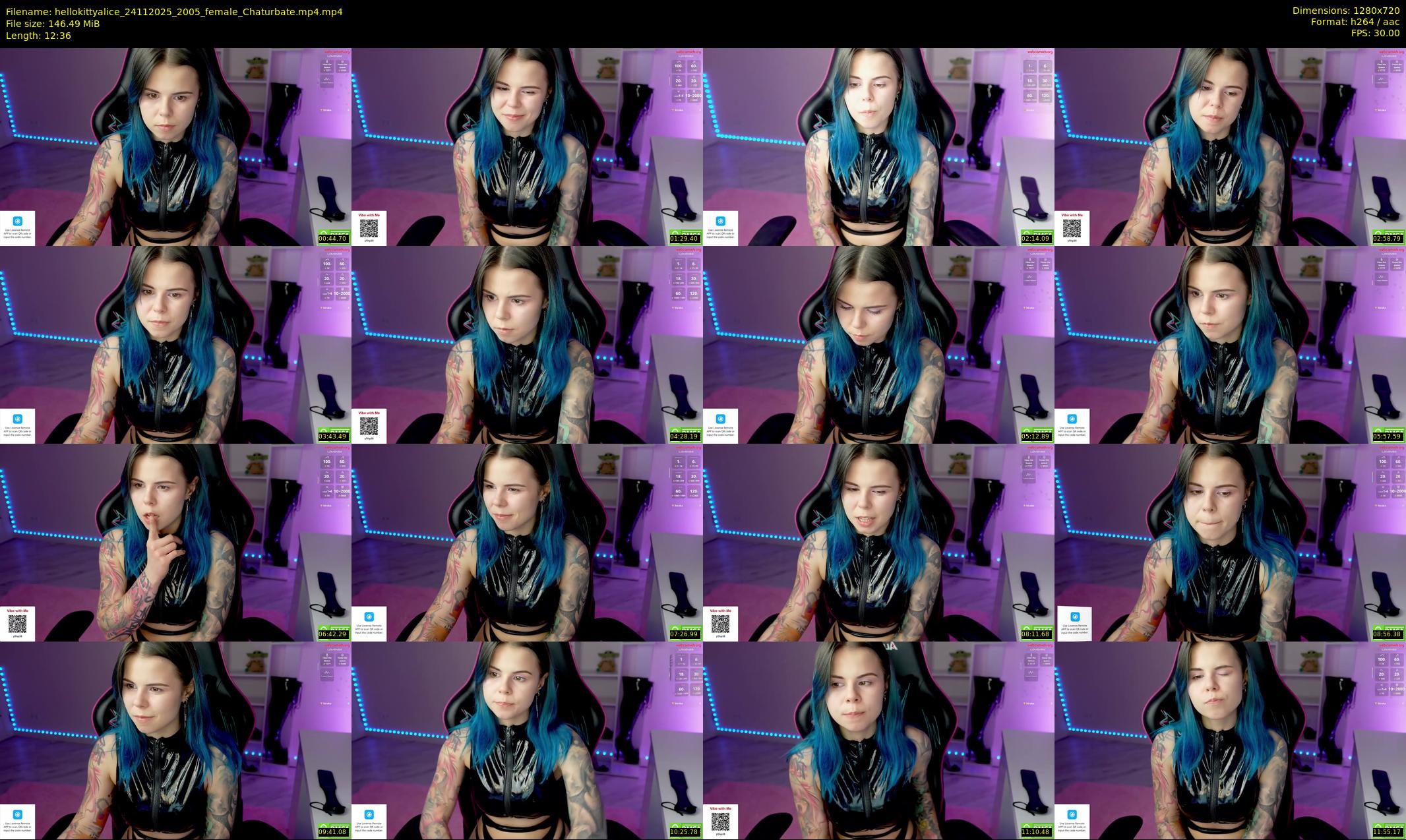 hellokittyalice — 13 minute Chaturbate female cam show recording, 720p, Nov 24, 2025