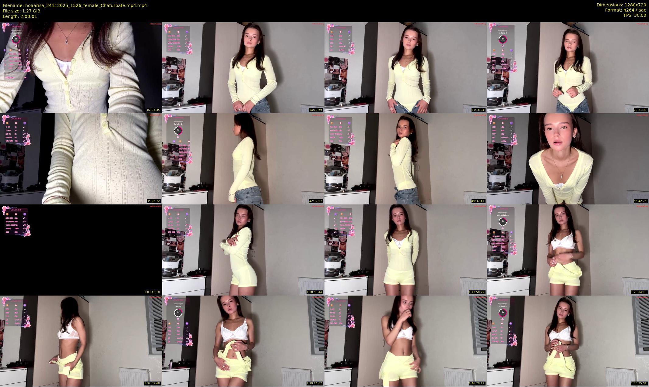 hoaarisa — 121 minute Chaturbate female cam show recording, 720p, Nov 24, 2025