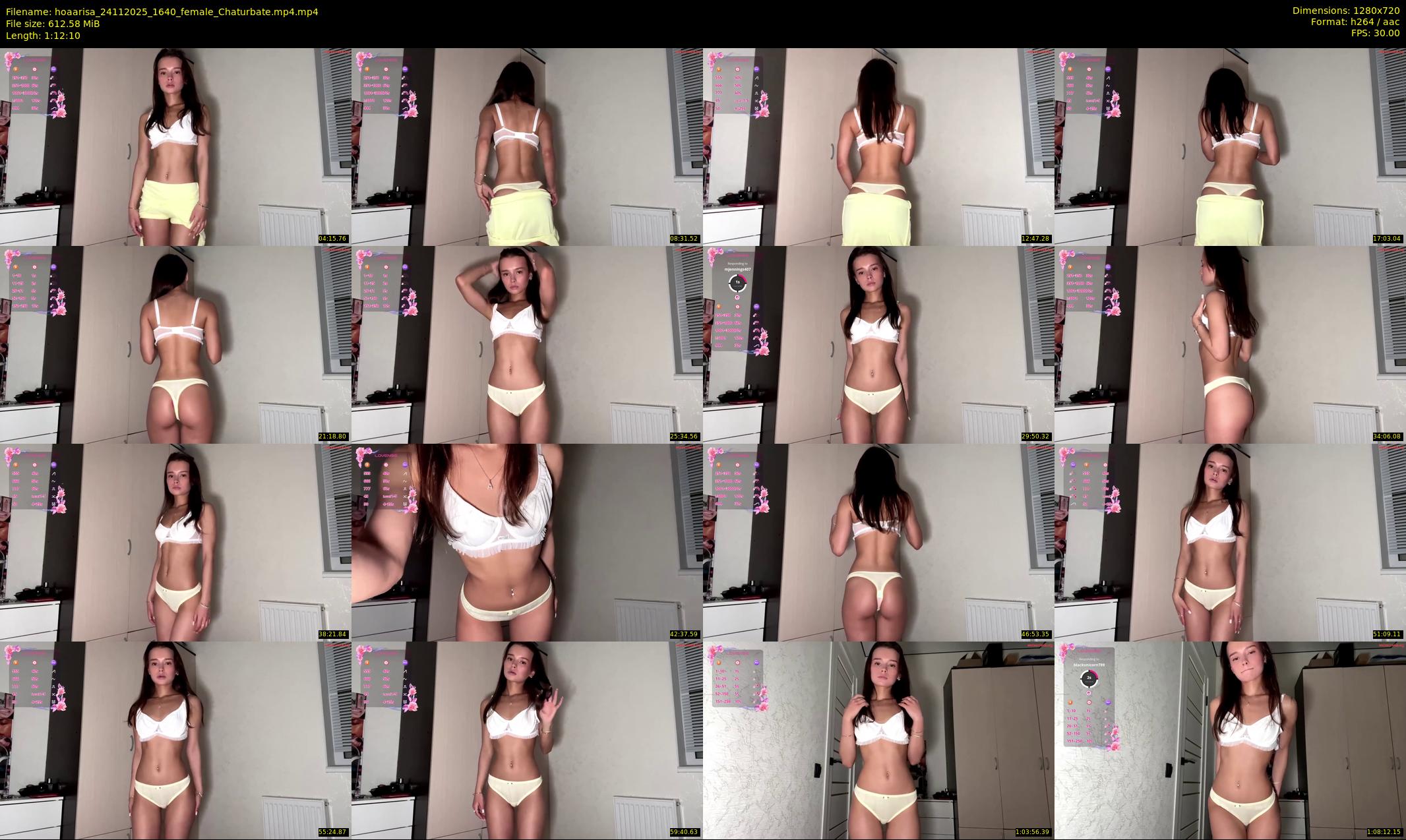 hoaarisa — 73 minute Chaturbate female cam show recording, 720p, Nov 24, 2025