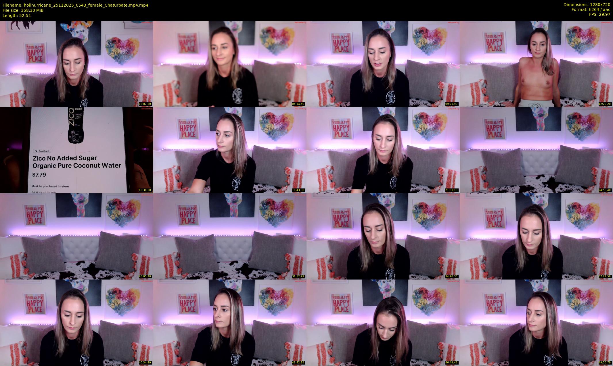 holihurricane — 53 minute Chaturbate female cam show recording, 720p, Nov 25, 2025
