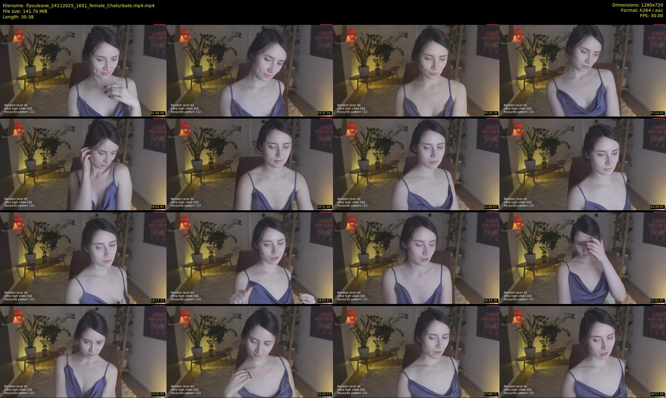 ifyouleave — 31 minute Chaturbate female cam show recording, 720p, Nov 24, 2025