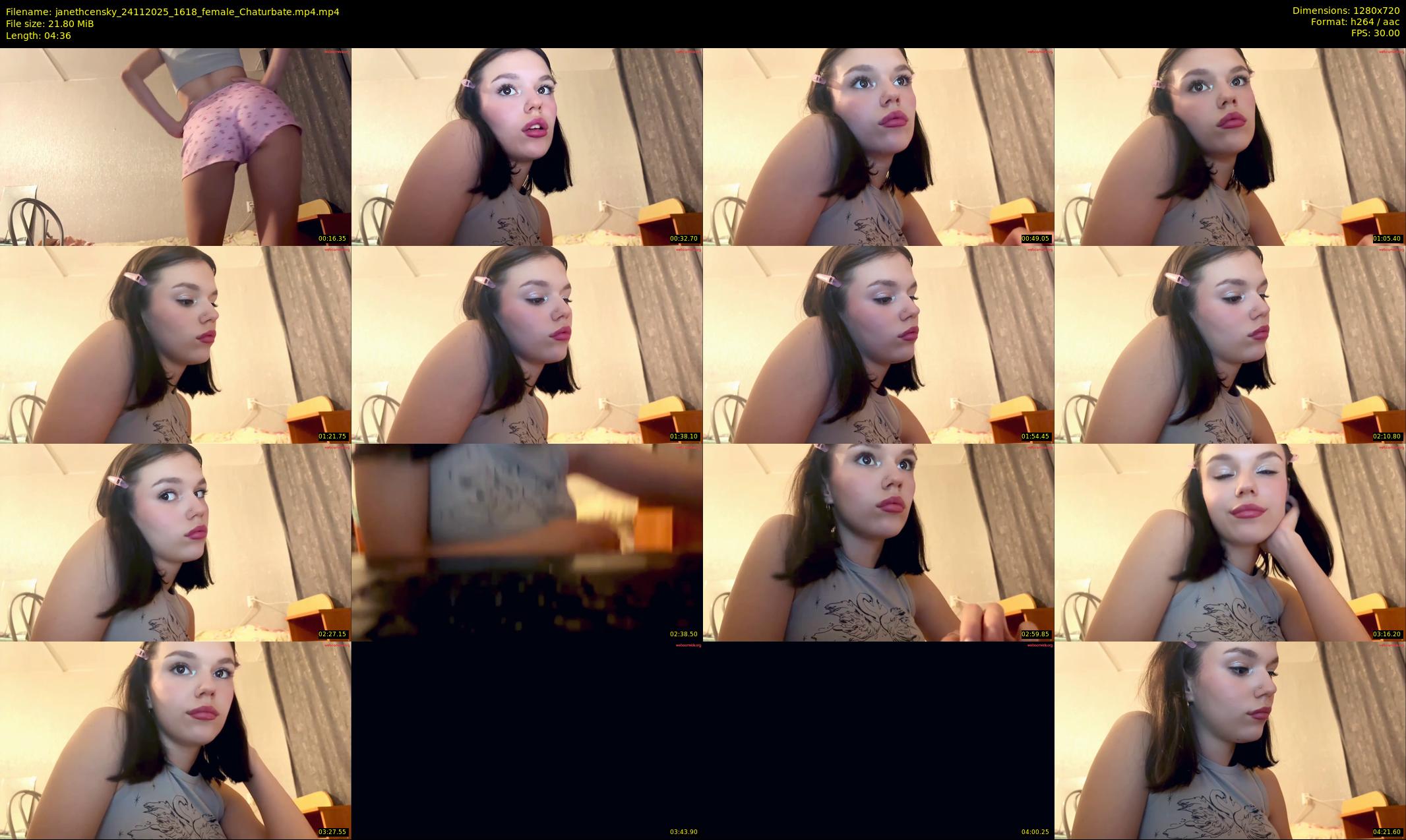 janethcensky — 5 minute Chaturbate female cam show recording, 720p, Nov 24, 2025
