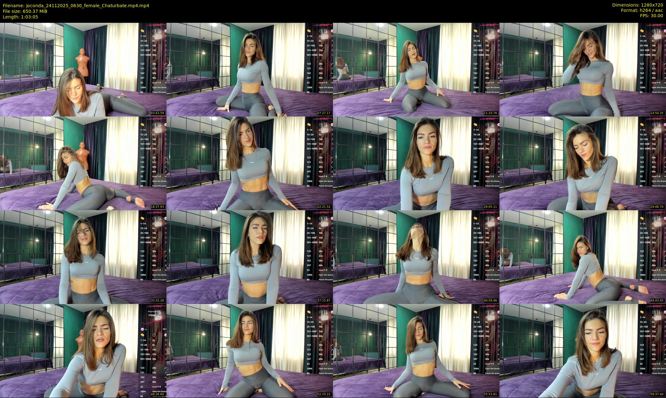 joconda — 64 minute Chaturbate female cam show recording, 720p, Nov 24, 2025