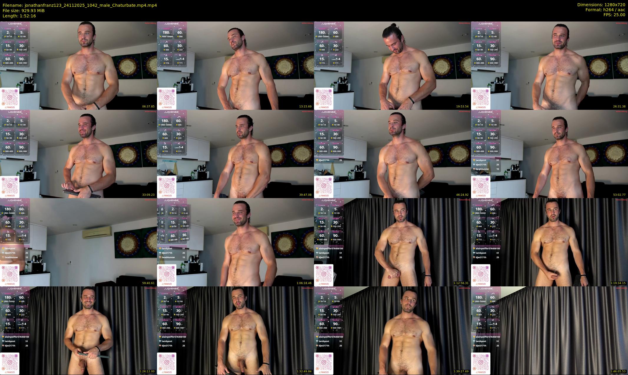 jonathanfranz123 — 113 minute Chaturbate male cam show recording, 720p, Nov 24, 2025