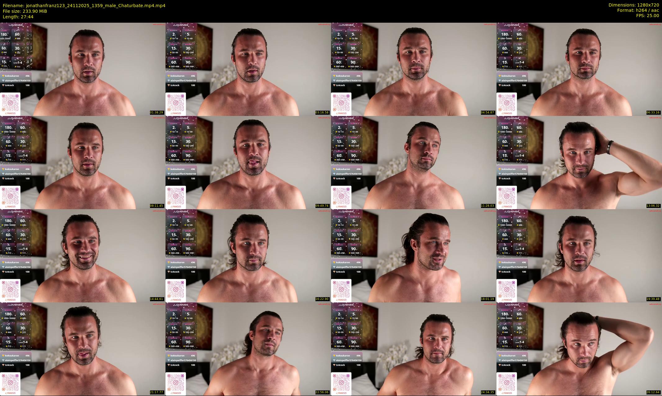 jonathanfranz123 — 28 minute Chaturbate male cam show recording, 720p, Nov 24, 2025