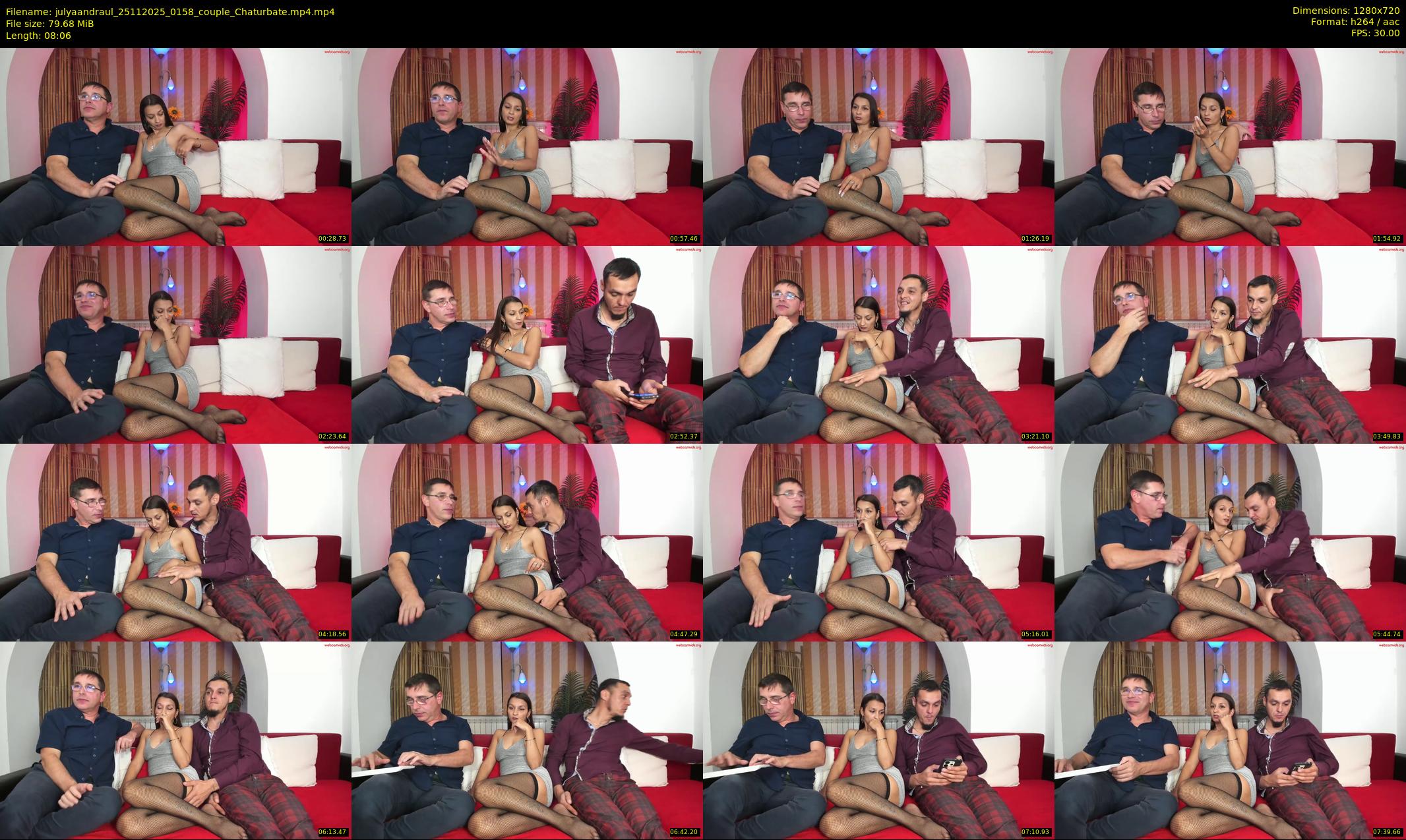 julyaandraul — 9 minute Chaturbate couple cam show recording, 720p, Nov 25, 2025