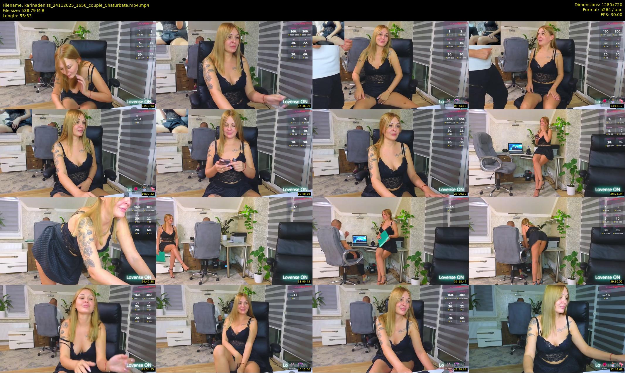 karinadeniss — 56 minute Chaturbate couple cam show recording, 720p, Nov 24, 2025