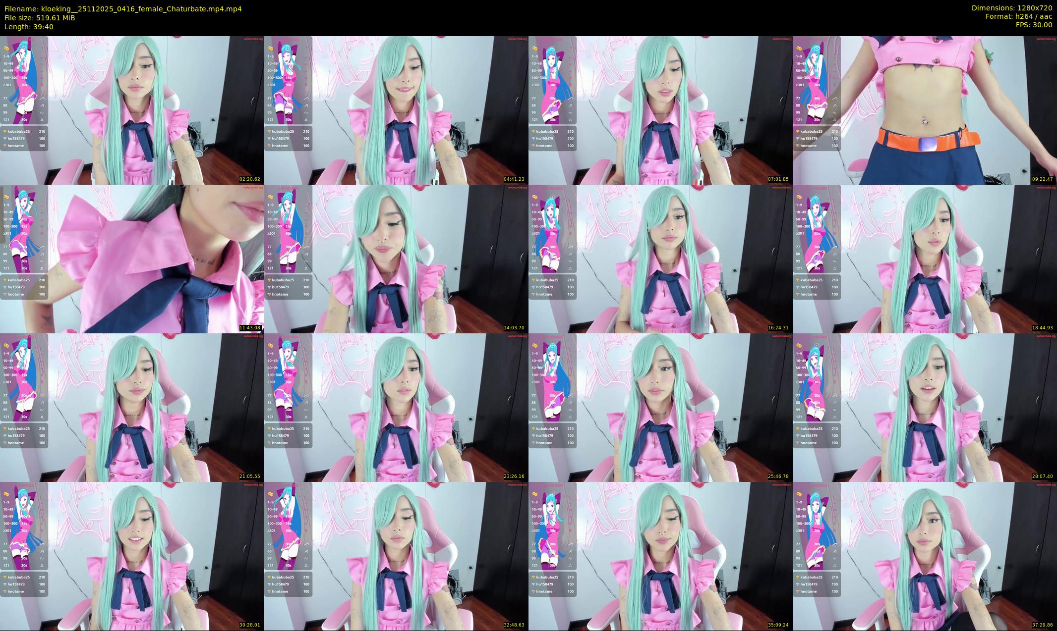 kloeking_ — 40 minute Chaturbate female cam show recording, 720p, Nov 25, 2025