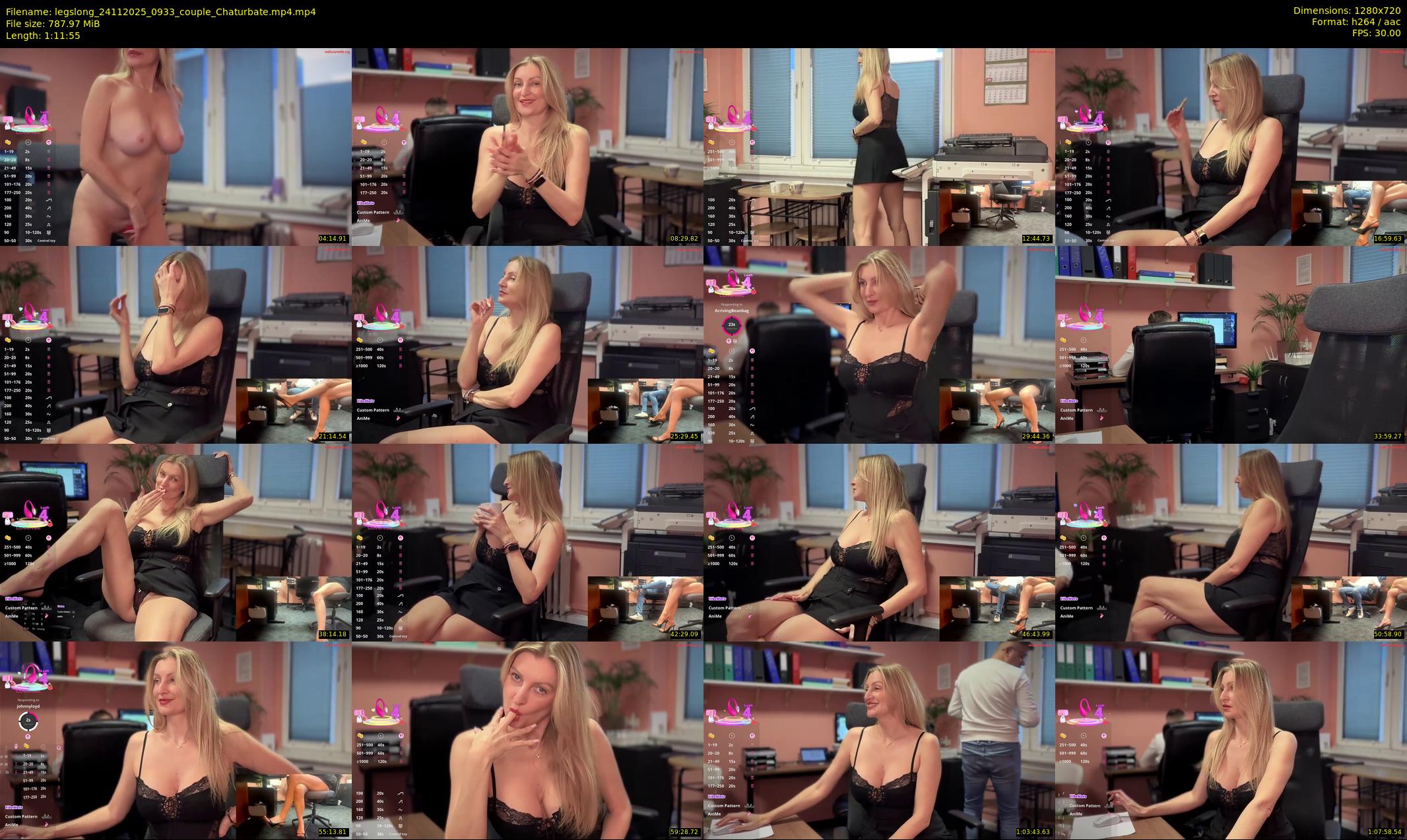 legslong — 72 minute Chaturbate couple cam show recording, 720p, Nov 24, 2025