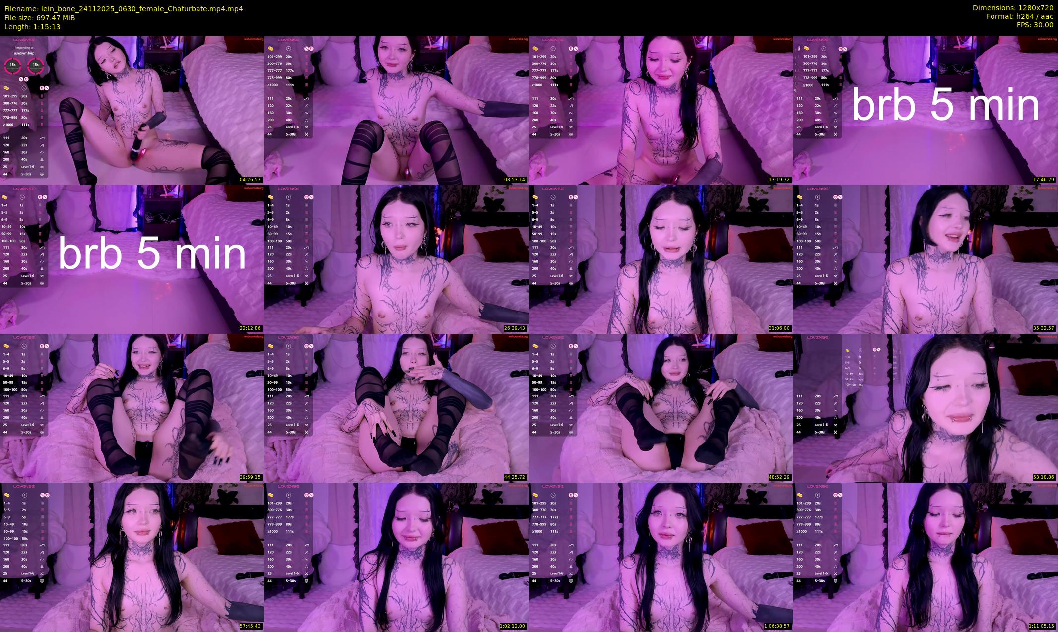 lein_bone — 76 minute Chaturbate female cam show recording, 720p, Nov 24, 2025