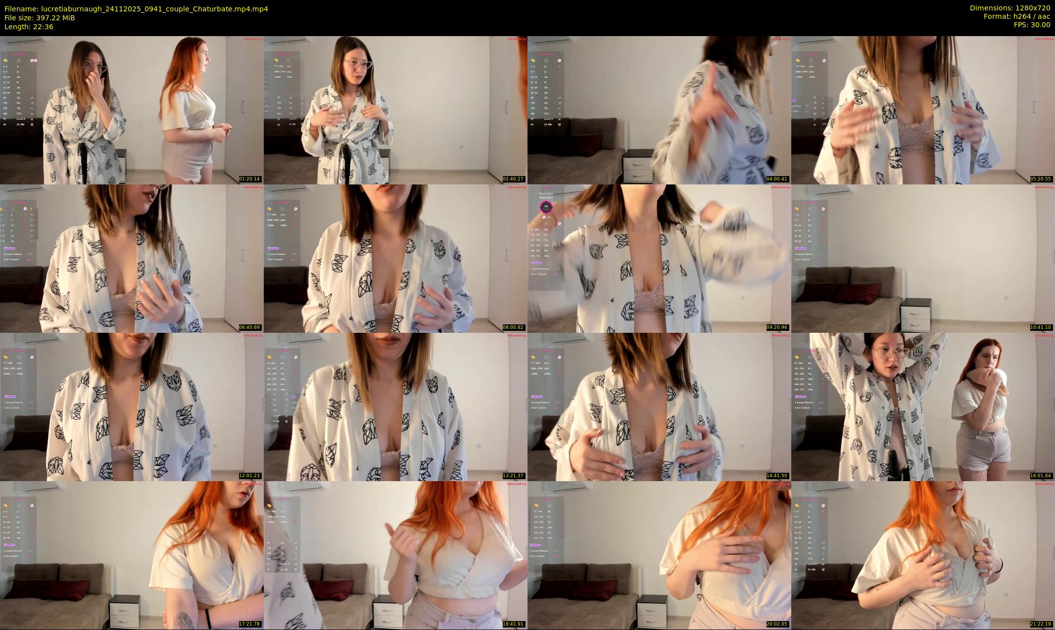 lucretiaburnaugh — 23 minute Chaturbate couple cam show recording, 720p, Nov 24, 2025