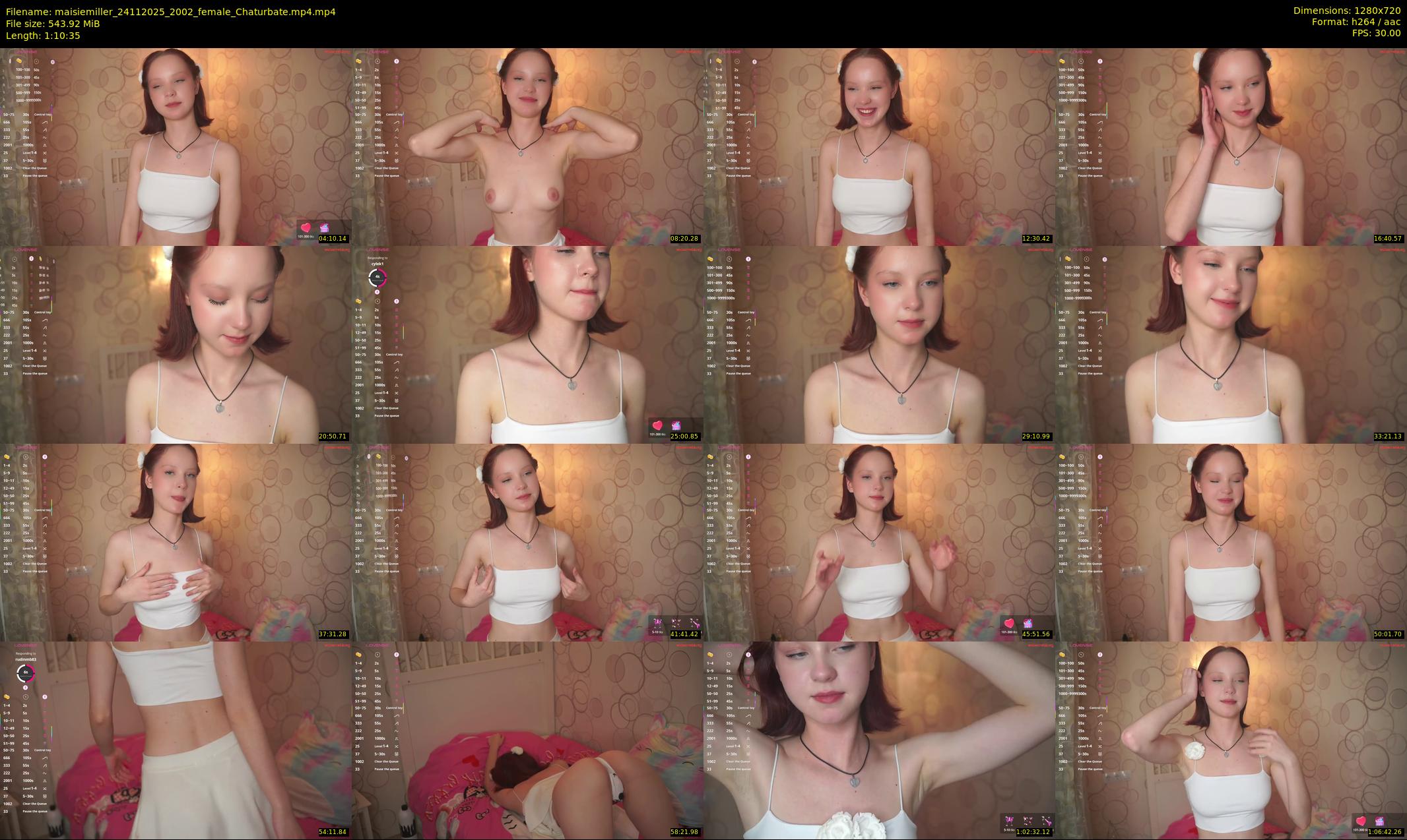 maisiemiller — 71 minute Chaturbate female cam show recording, 720p, Nov 24, 2025