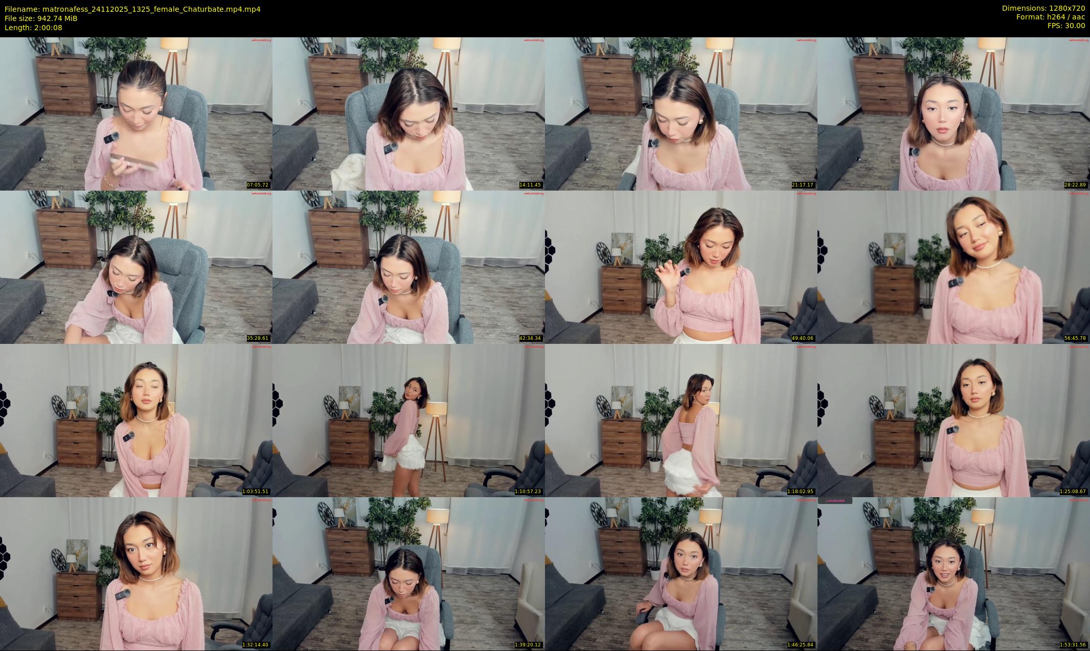 matronafess — 121 minute Chaturbate female cam show recording, 720p, Nov 24, 2025