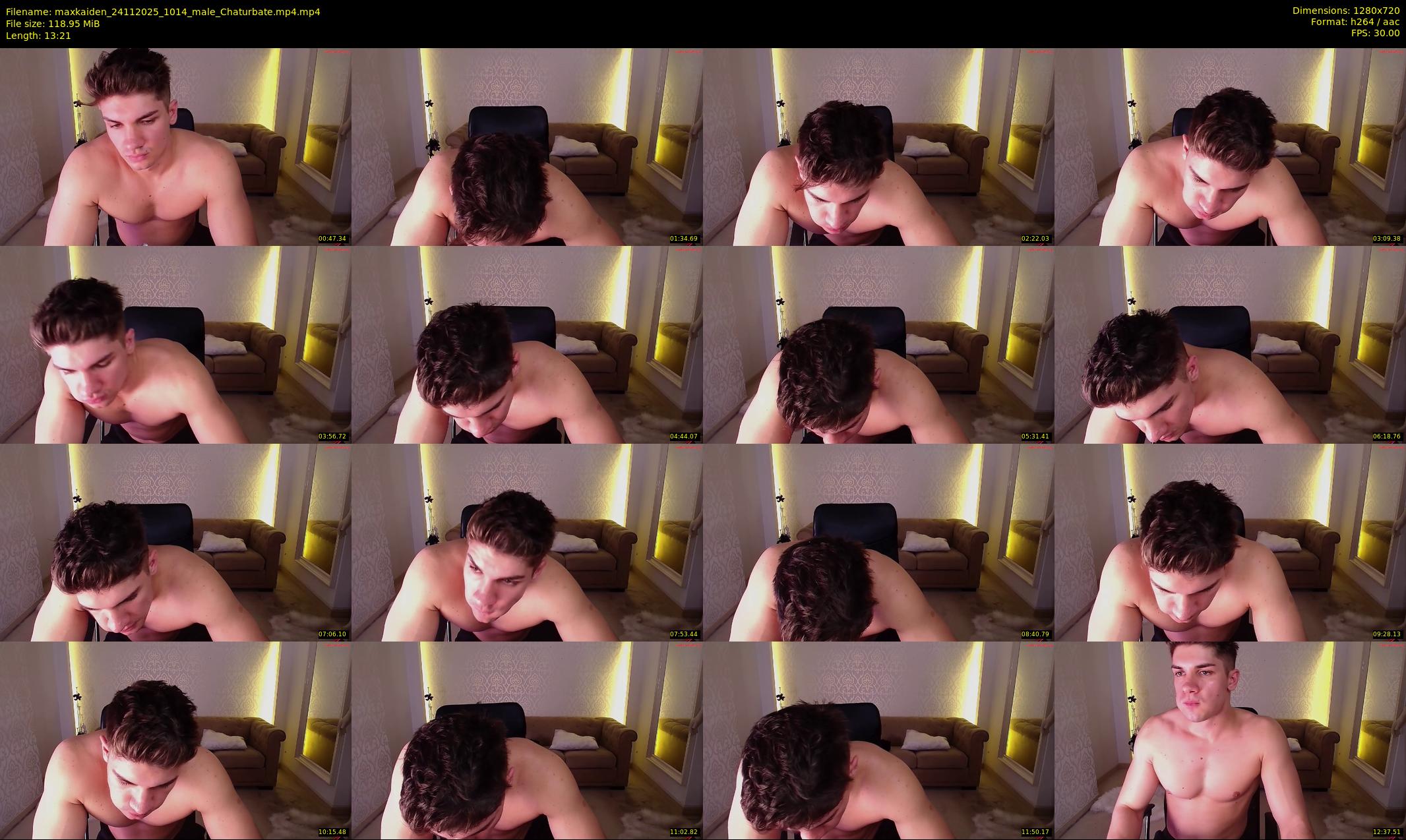 maxkaiden — 14 minute Chaturbate male cam show recording, 720p, Nov 24, 2025