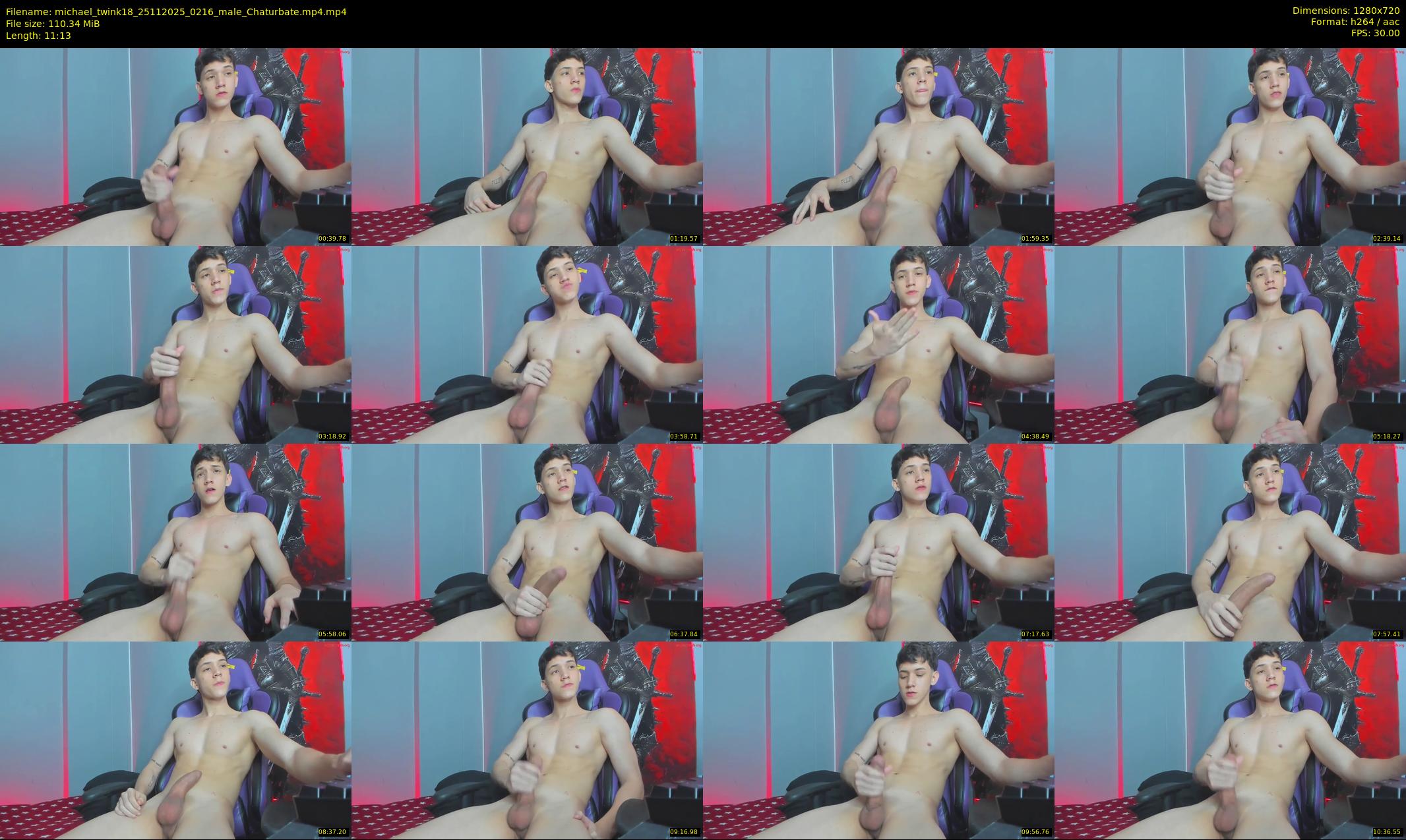 michael_twink18 — 12 minute Chaturbate male cam show recording, 720p, Nov 25, 2025