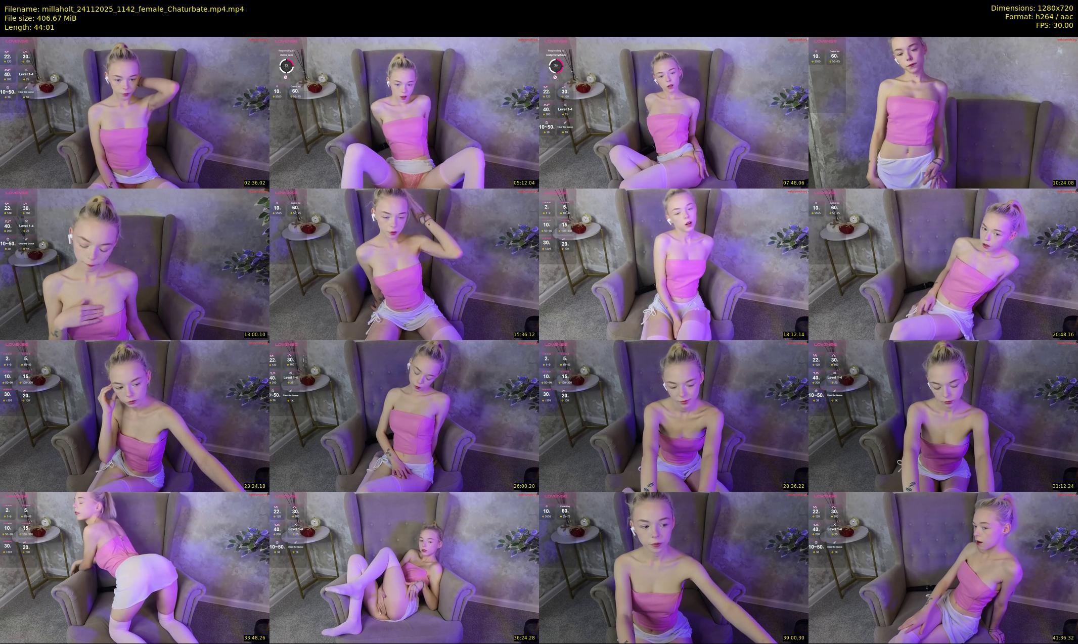 millaholt — 45 minute Chaturbate female cam show recording, 720p, Nov 24, 2025