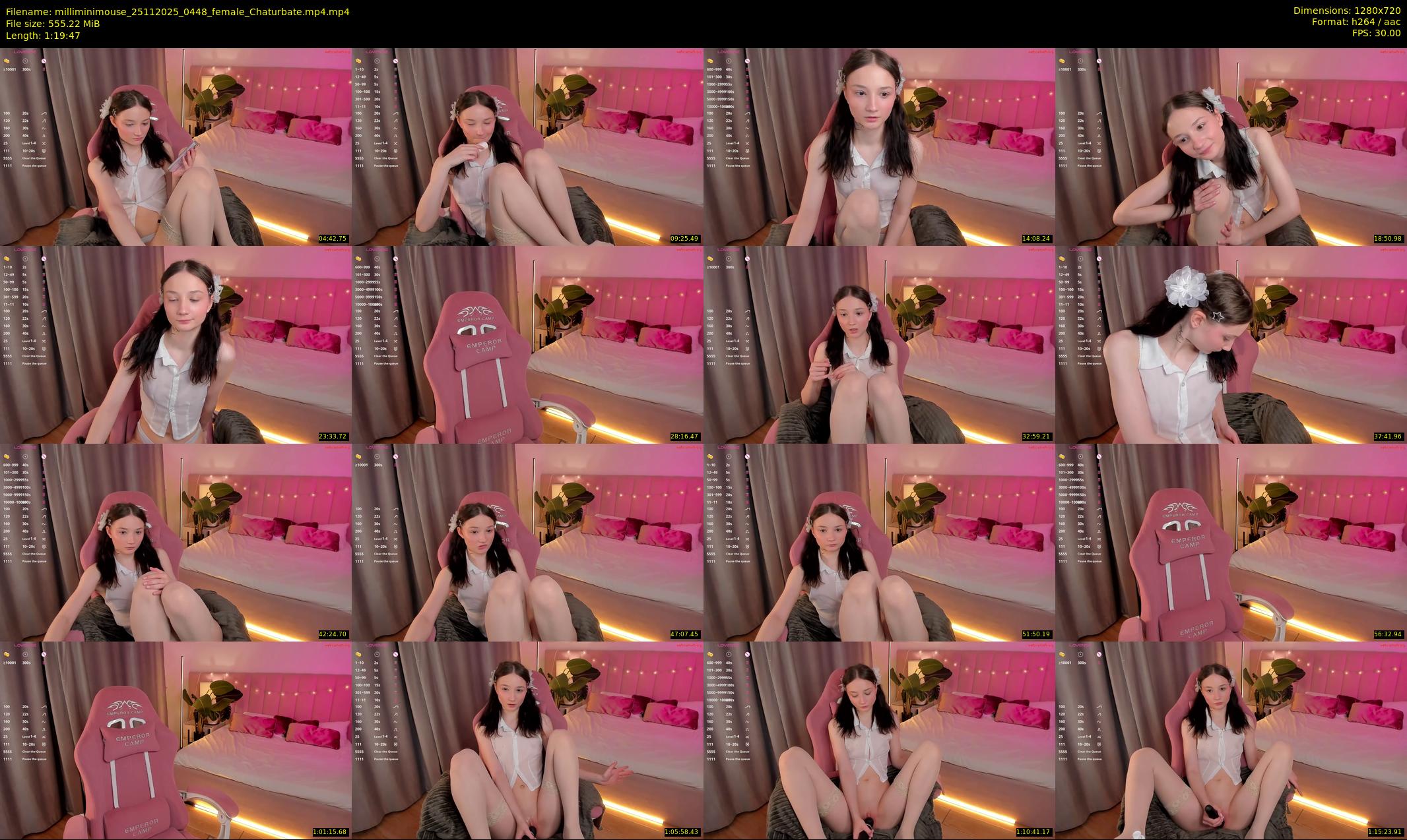 milliminimouse — 80 minute Chaturbate female cam show recording, 720p, Nov 25, 2025