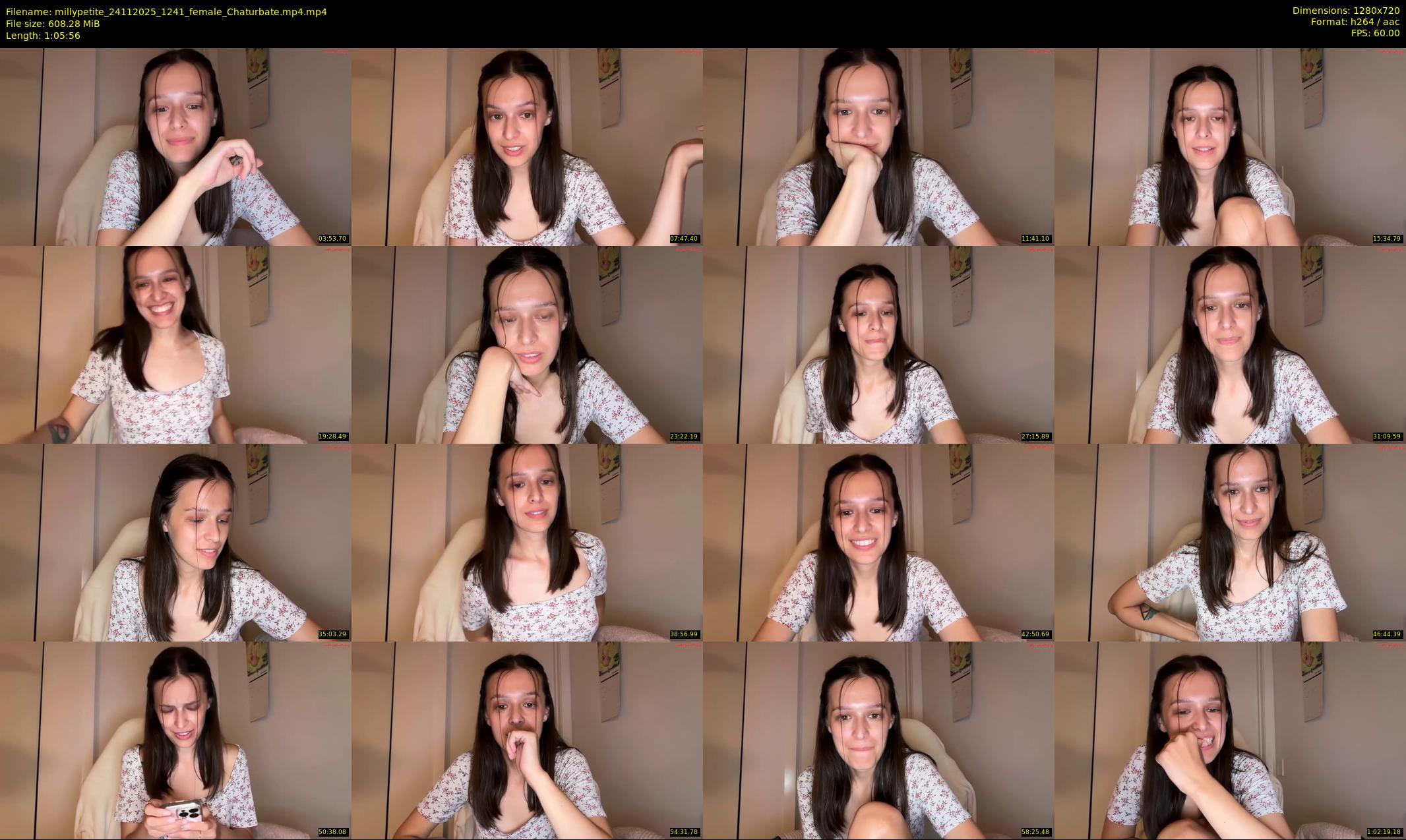 millypetite — 66 minute Chaturbate female cam show recording, 720p, Nov 24, 2025