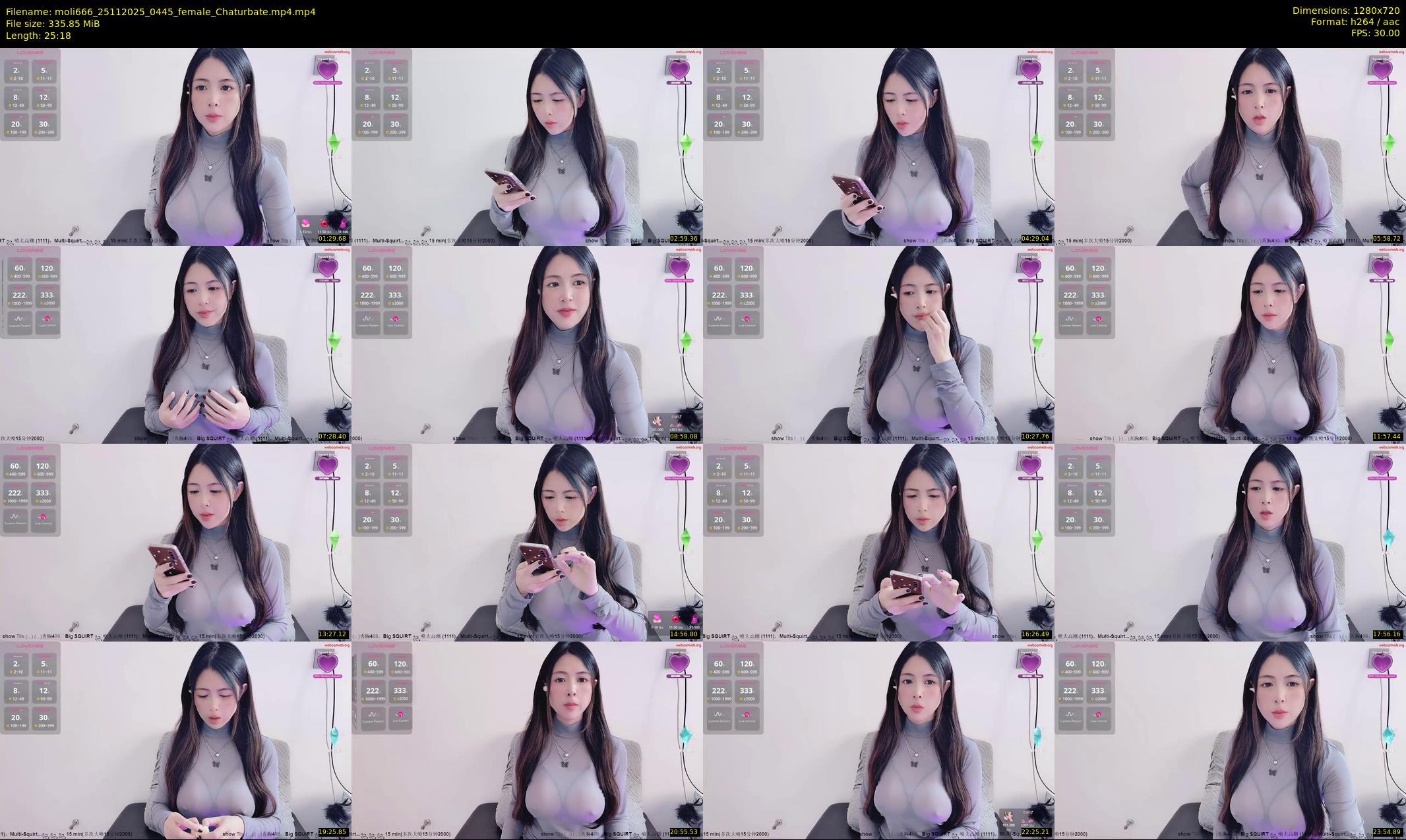 moli666 — 26 minute Chaturbate female cam show recording, 720p, Nov 25, 2025