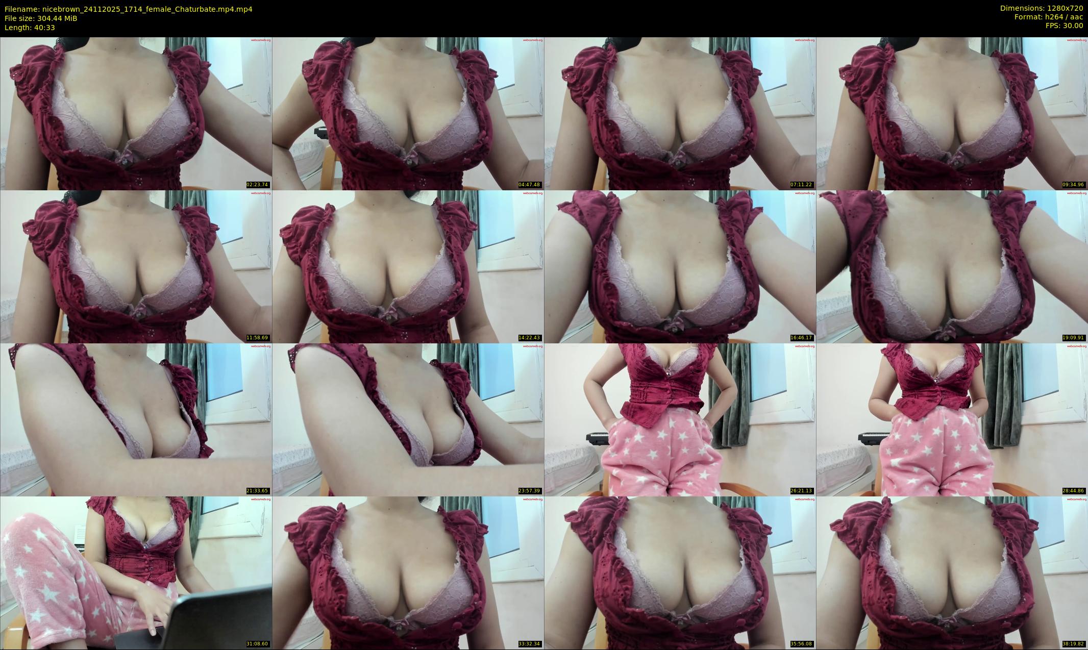 nicebrown — 41 minute Chaturbate female cam show recording, 720p, Nov 24, 2025