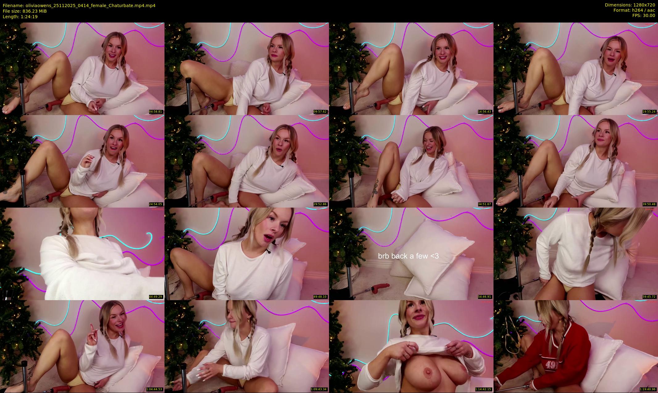 oliviaowens — 85 minute Chaturbate female cam show recording, 720p, Nov 25, 2025