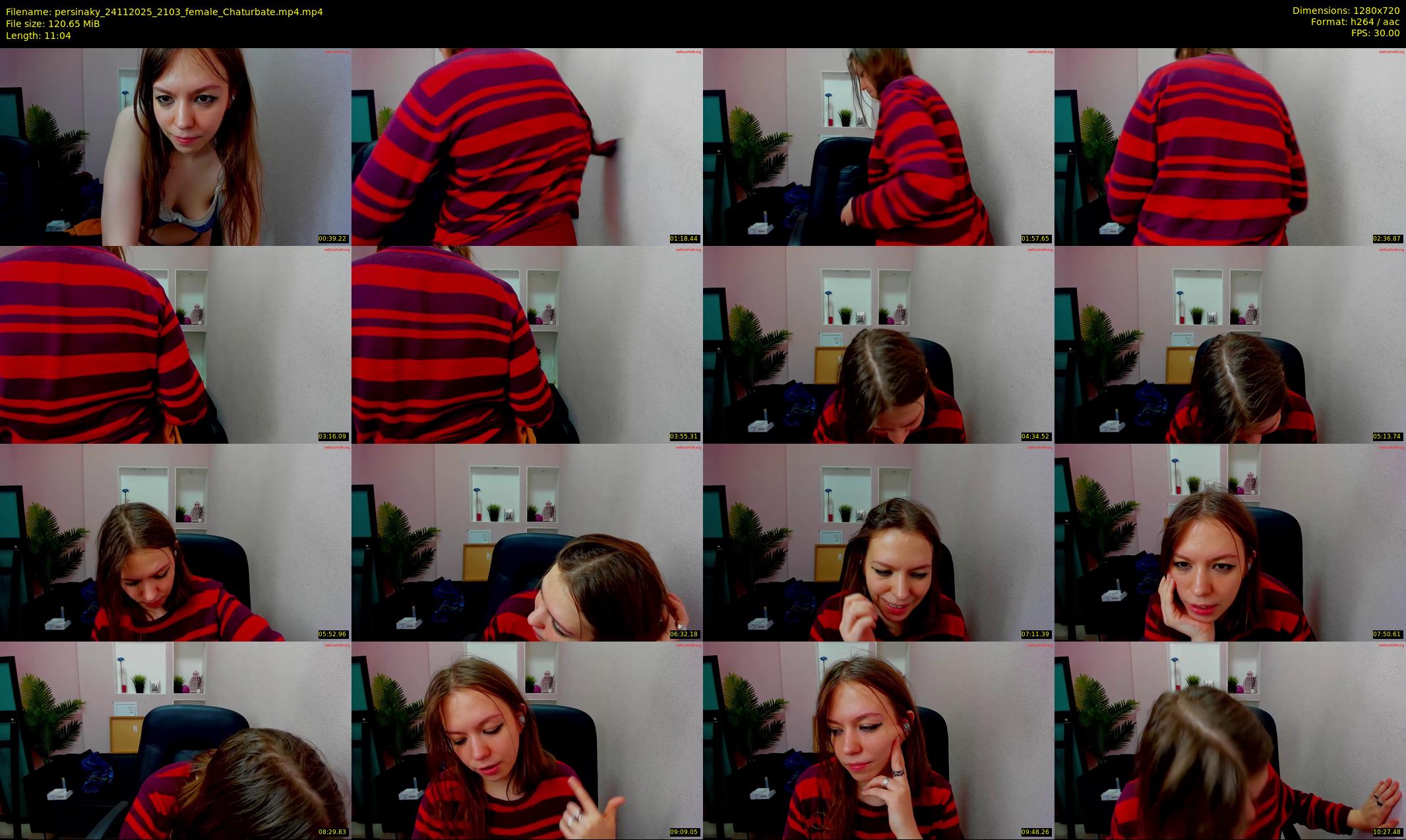 persinaky — 12 minute Chaturbate female cam show recording, 720p, Nov 24, 2025