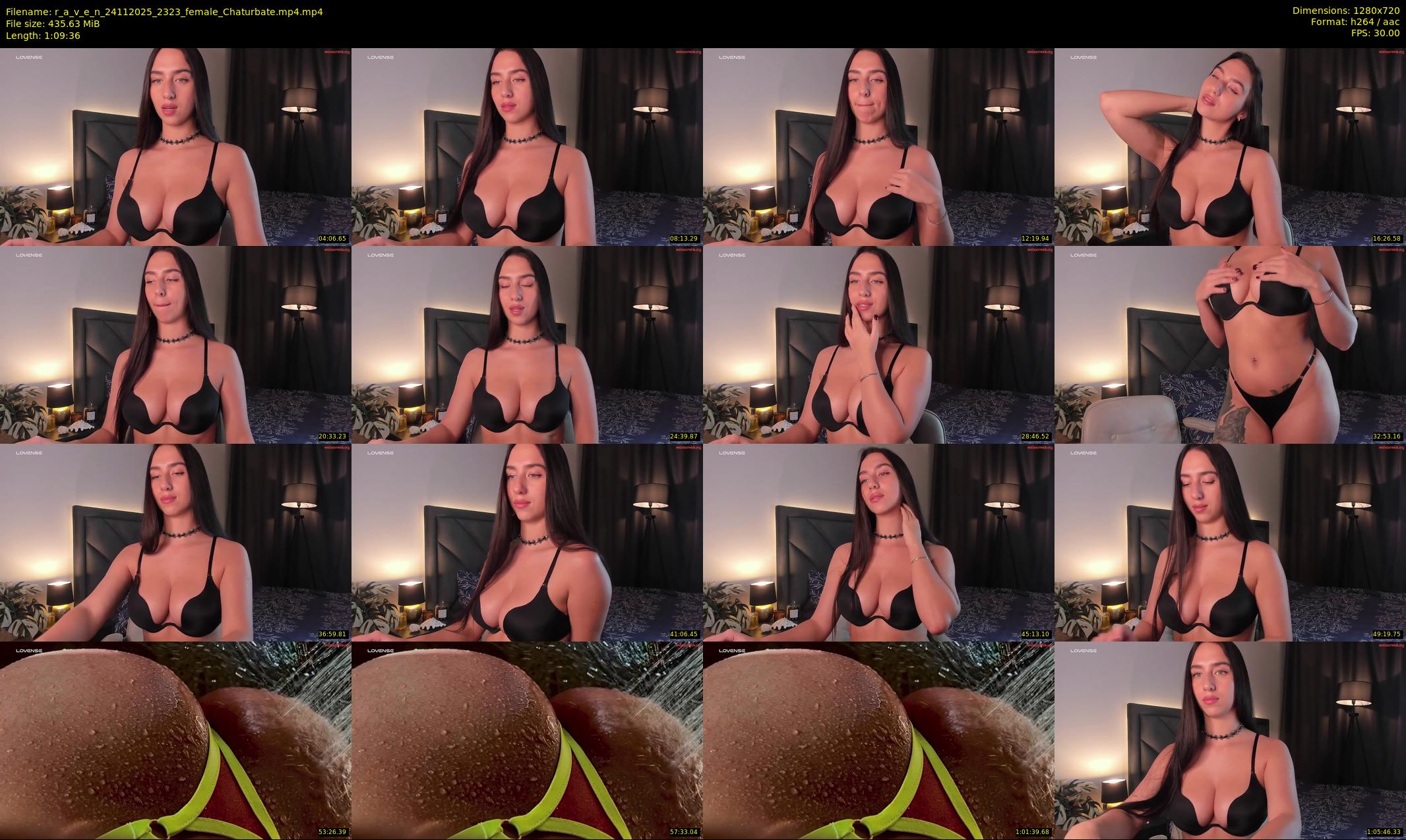 r_a_v_e_n — 70 minute Chaturbate female cam show recording, 720p, Nov 24, 2025