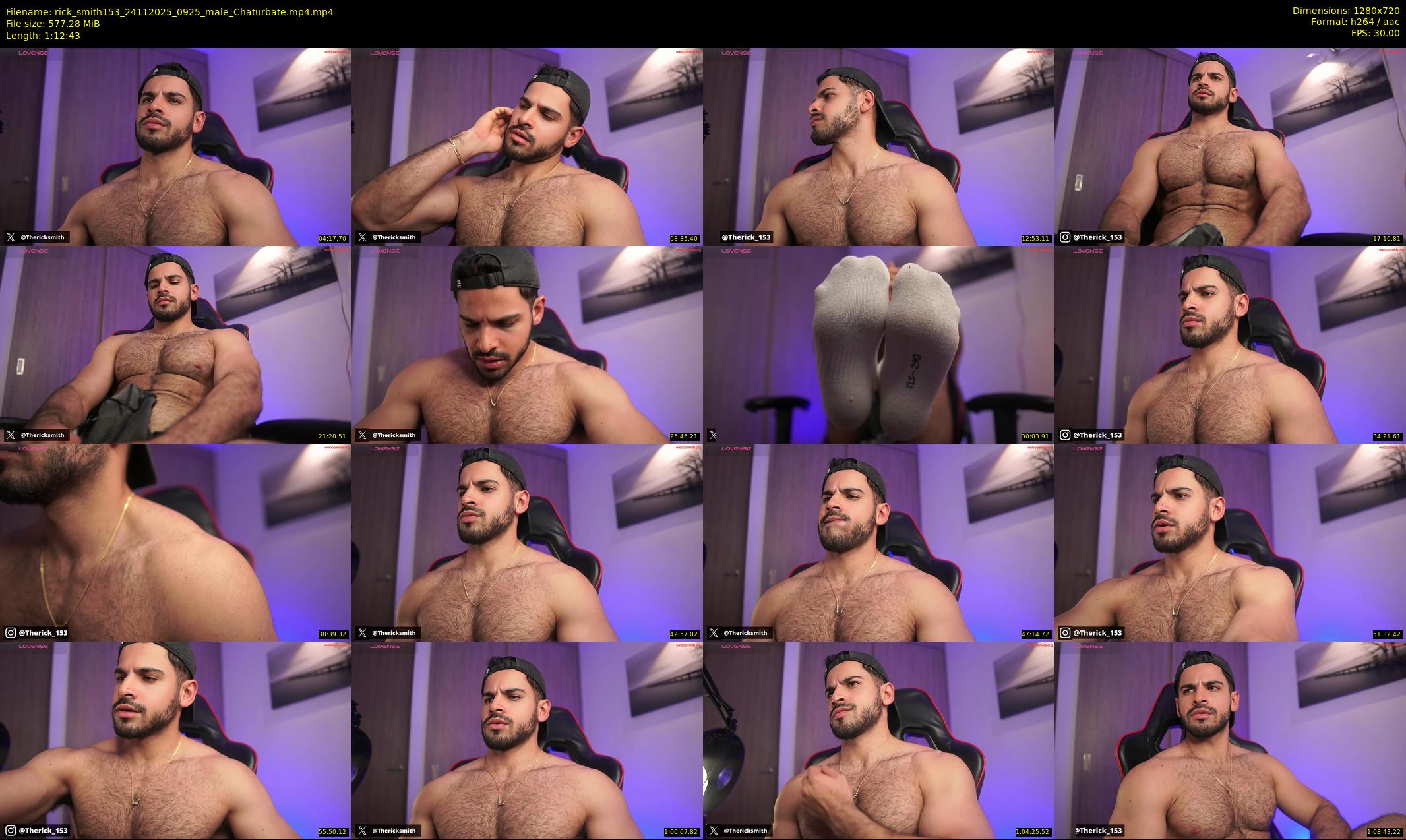 rick_smith153 — 73 minute Chaturbate male cam show recording, 720p, Nov 24, 2025