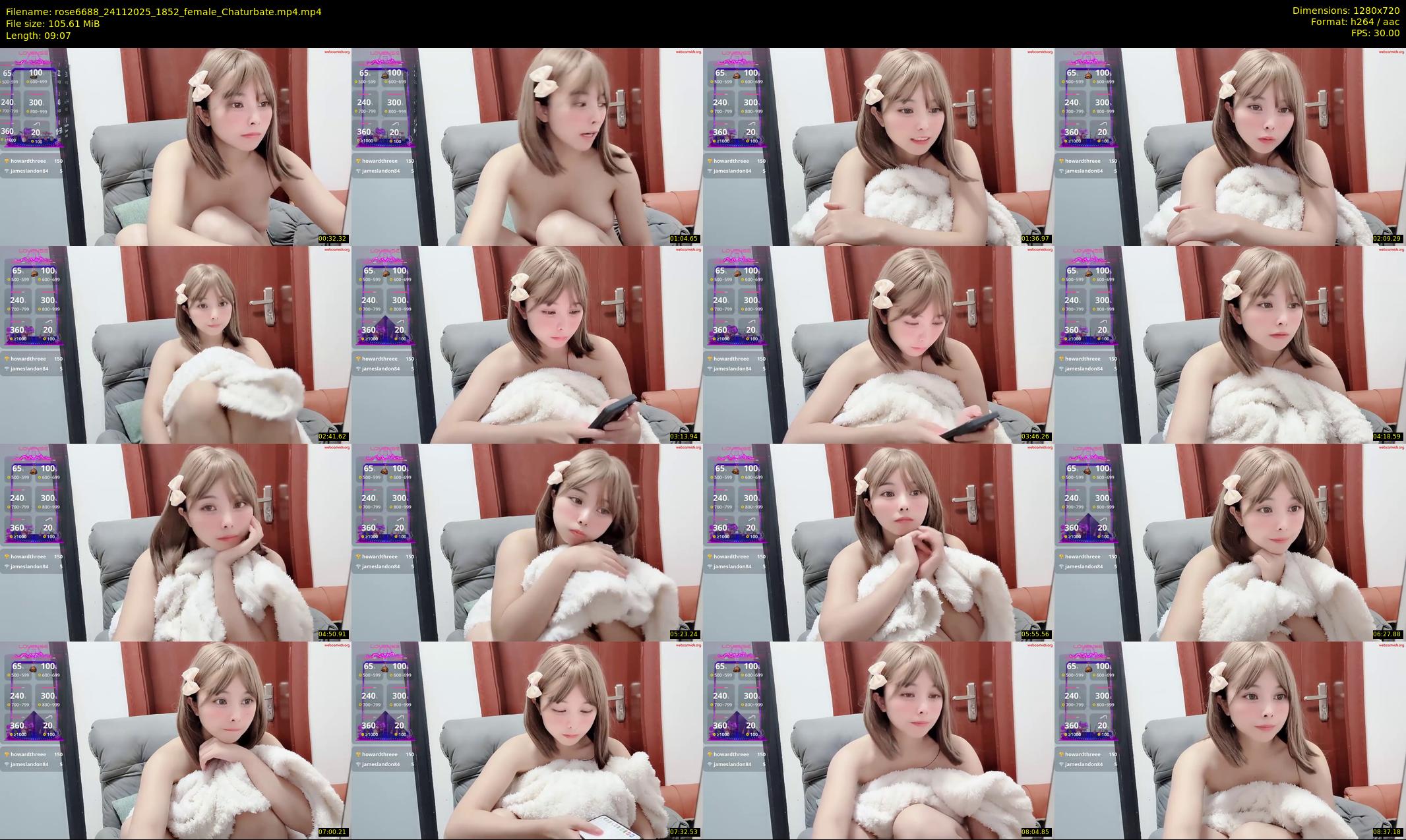 rose6688 — 10 minute Chaturbate female cam show recording, 720p, Nov 24, 2025