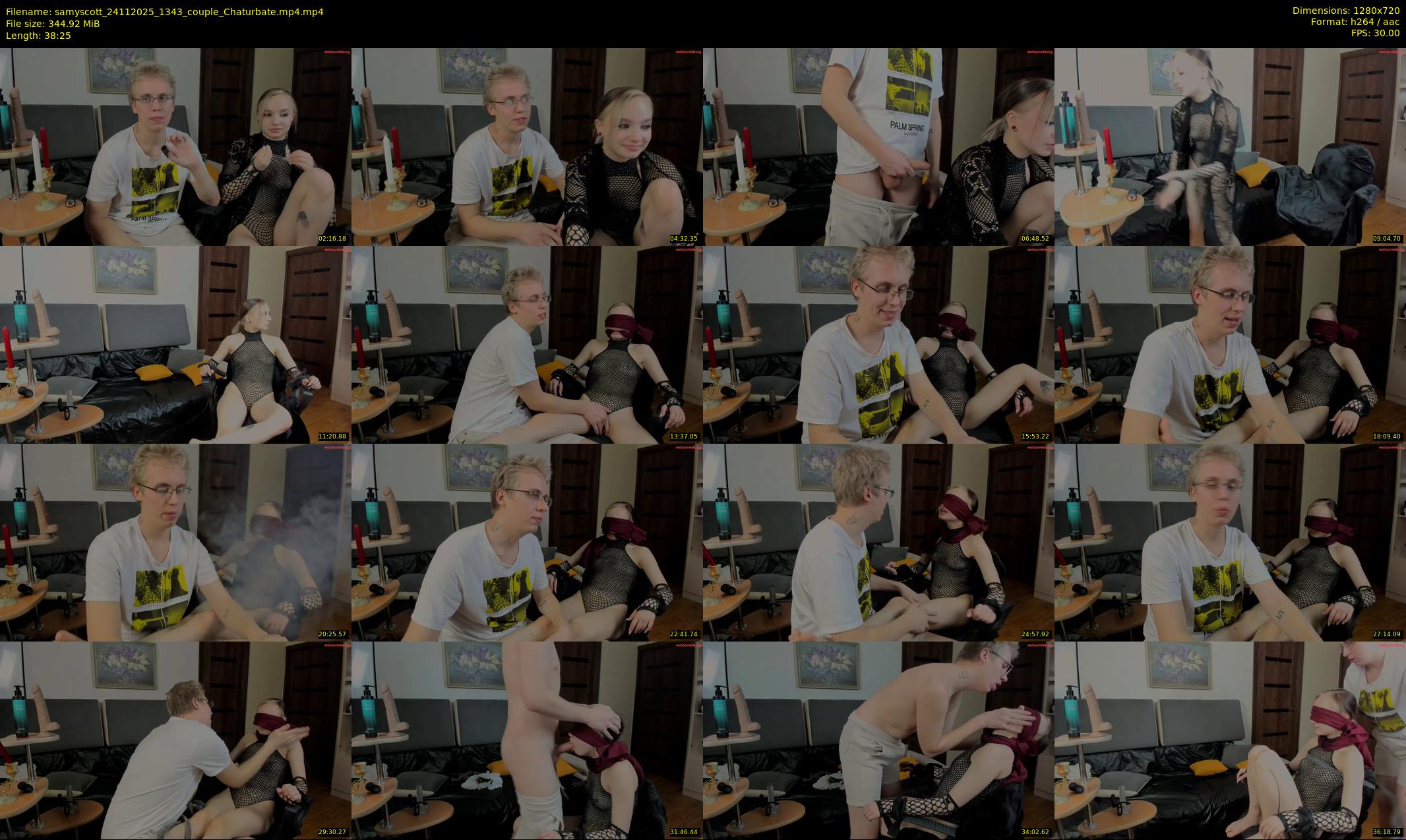 samyscott — 39 minute Chaturbate couple cam show recording, 720p, Nov 24, 2025