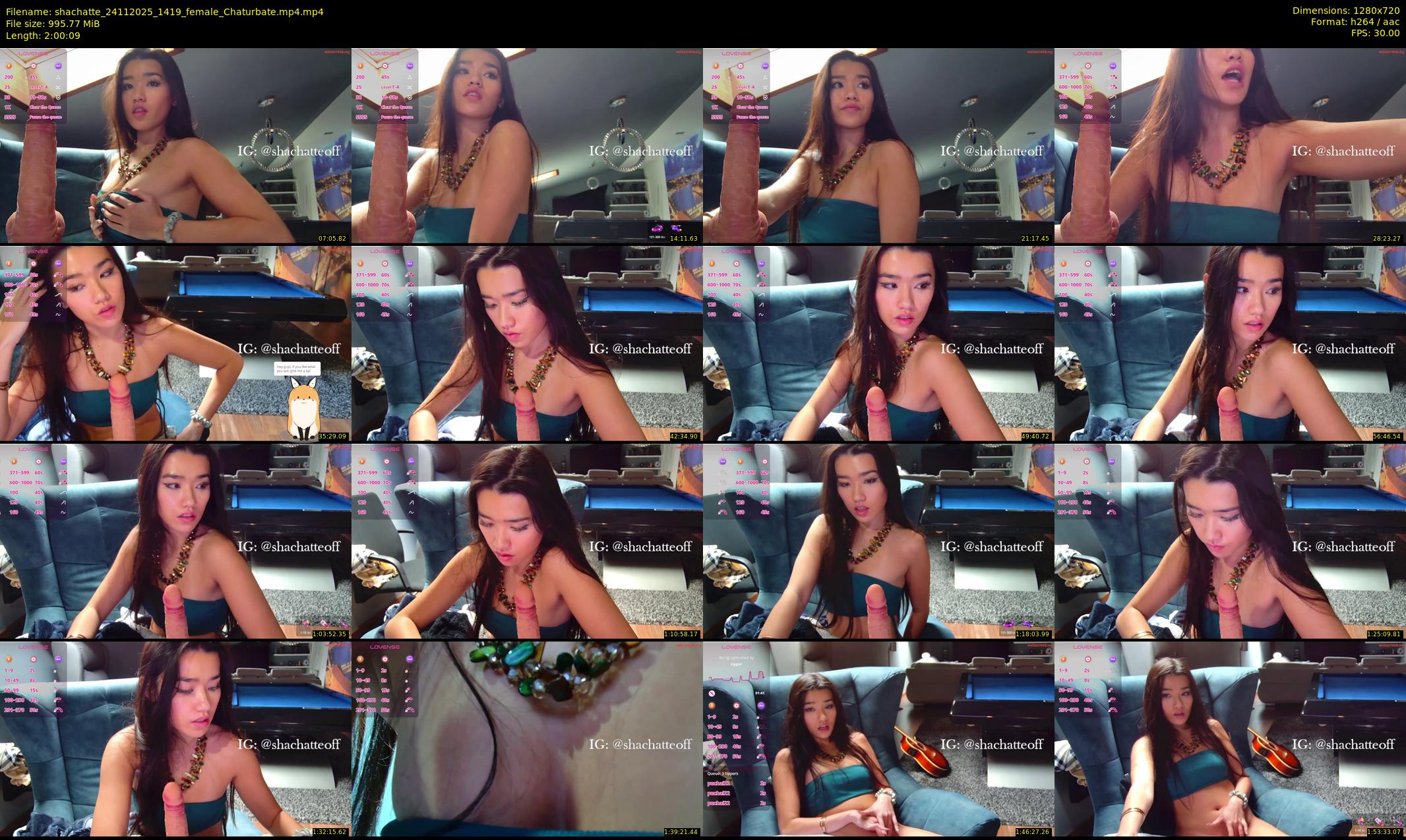 shachatte — 121 minute Chaturbate couple cam show recording, 720p, Nov 24, 2025