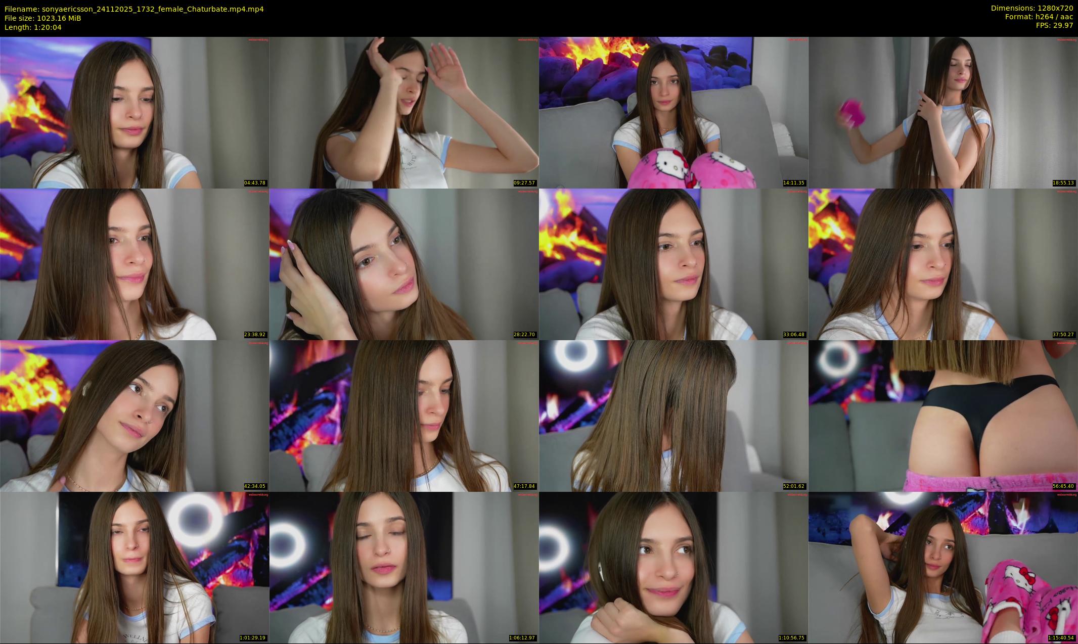 sonyaericsson — 81 minute Chaturbate female cam show recording, 720p, Nov 24, 2025