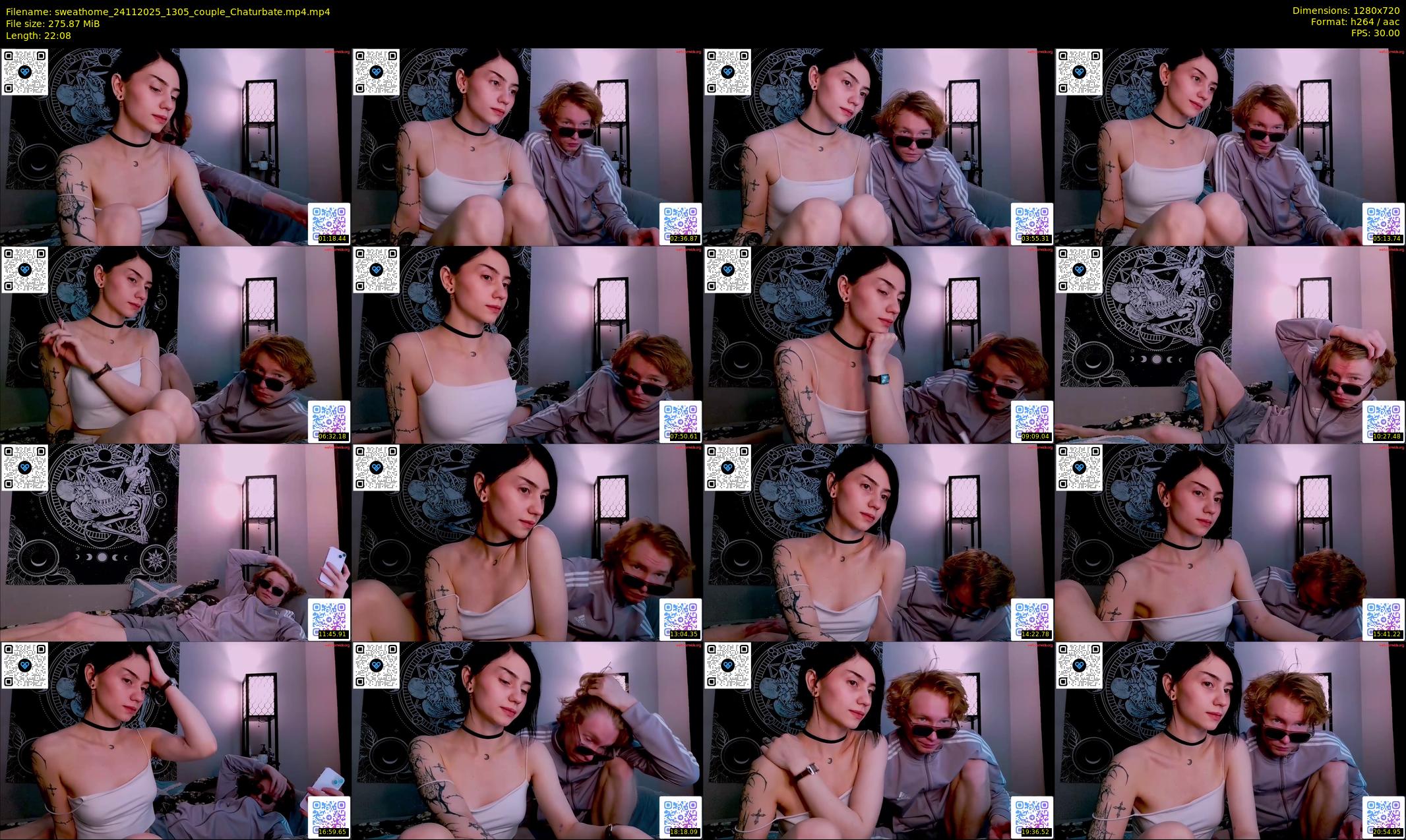 sweathome — 23 minute Chaturbate couple cam show recording, 720p, Nov 24, 2025