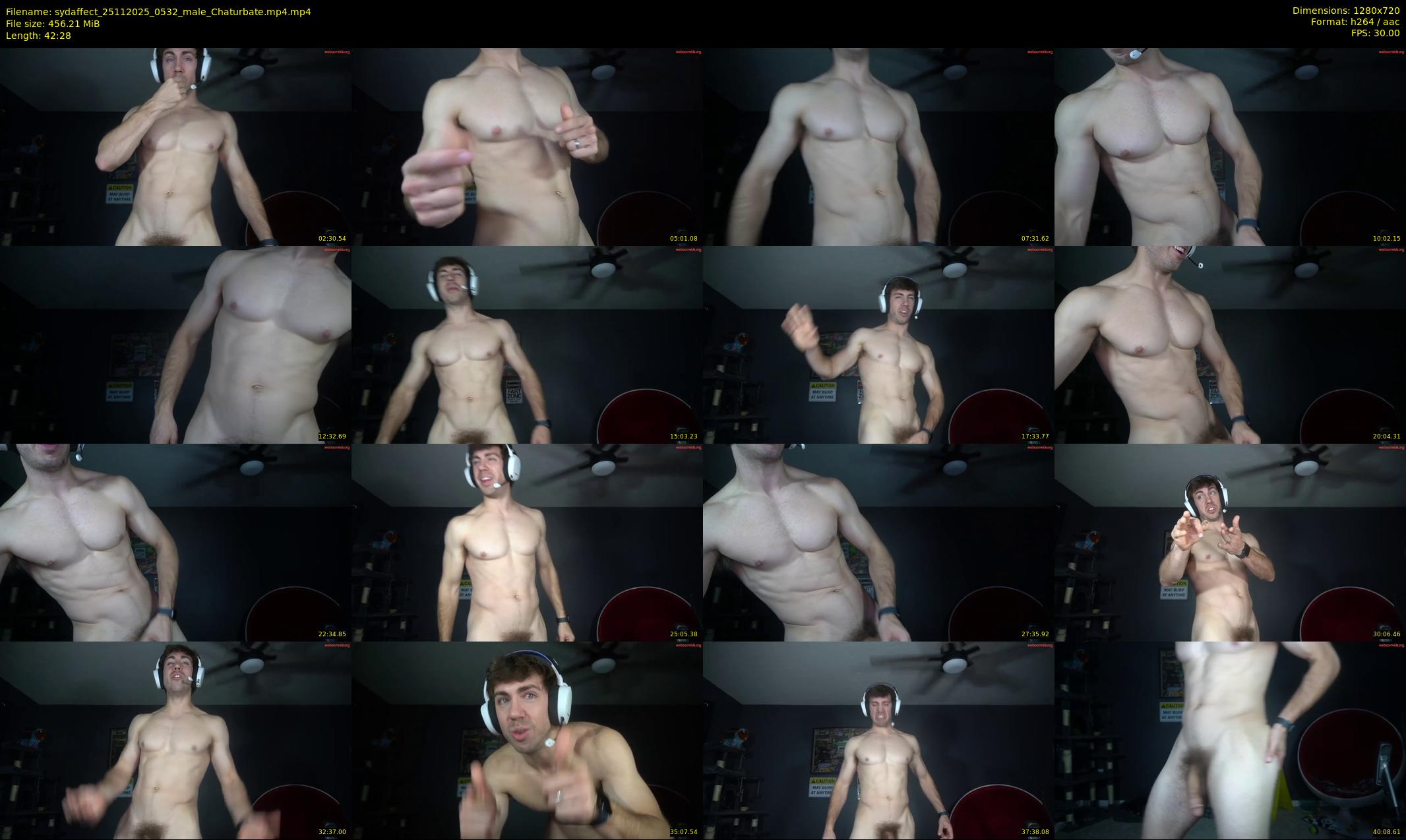 sydaffect — 43 minute Chaturbate male cam show recording, 720p, Nov 25, 2025