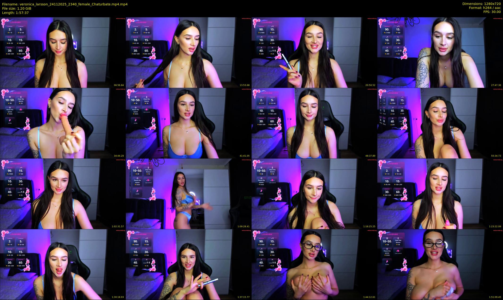 veronica_larsson — 118 minute Chaturbate female cam show recording, 720p, Nov 24, 2025