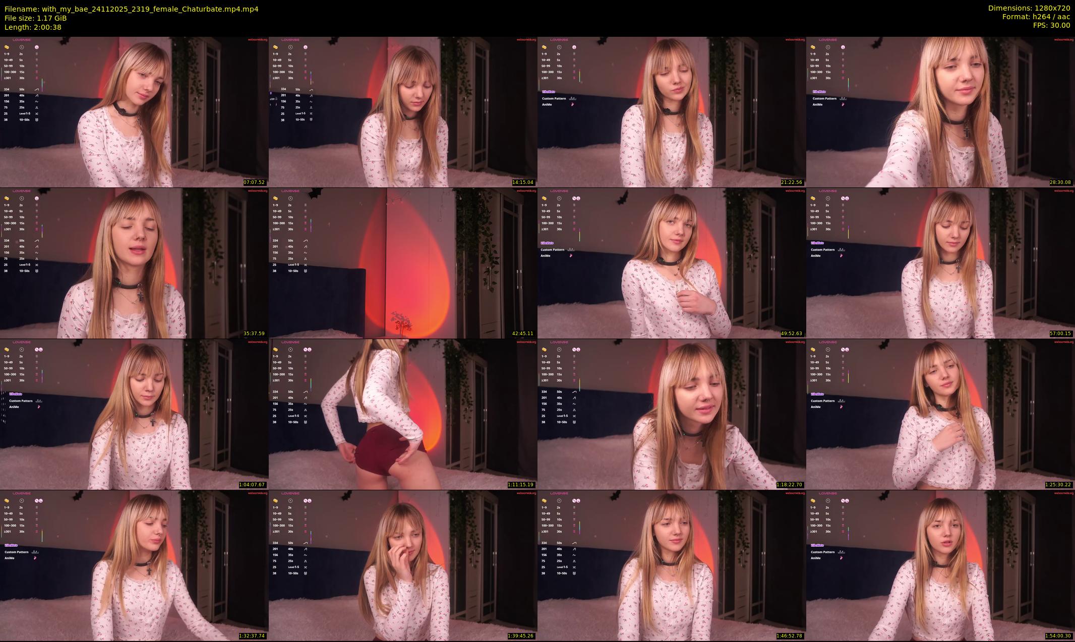 with_my_bae — 121 minute Chaturbate female cam show recording, 720p, Nov 24, 2025